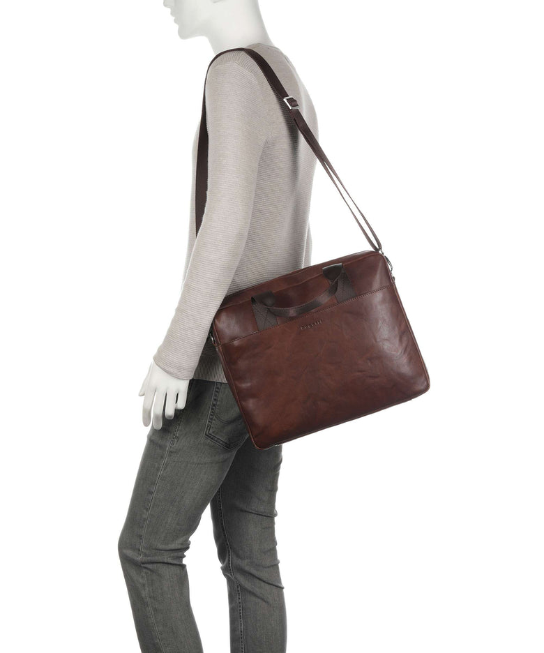 Bugatti Toskana Briefcase cognac