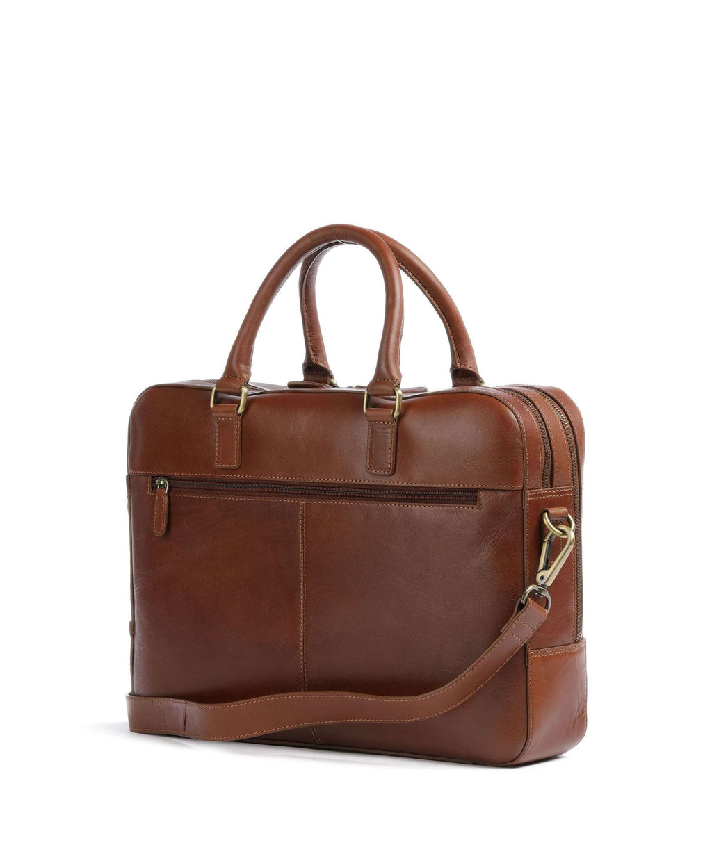 Bugatti Remo Briefcase cognac