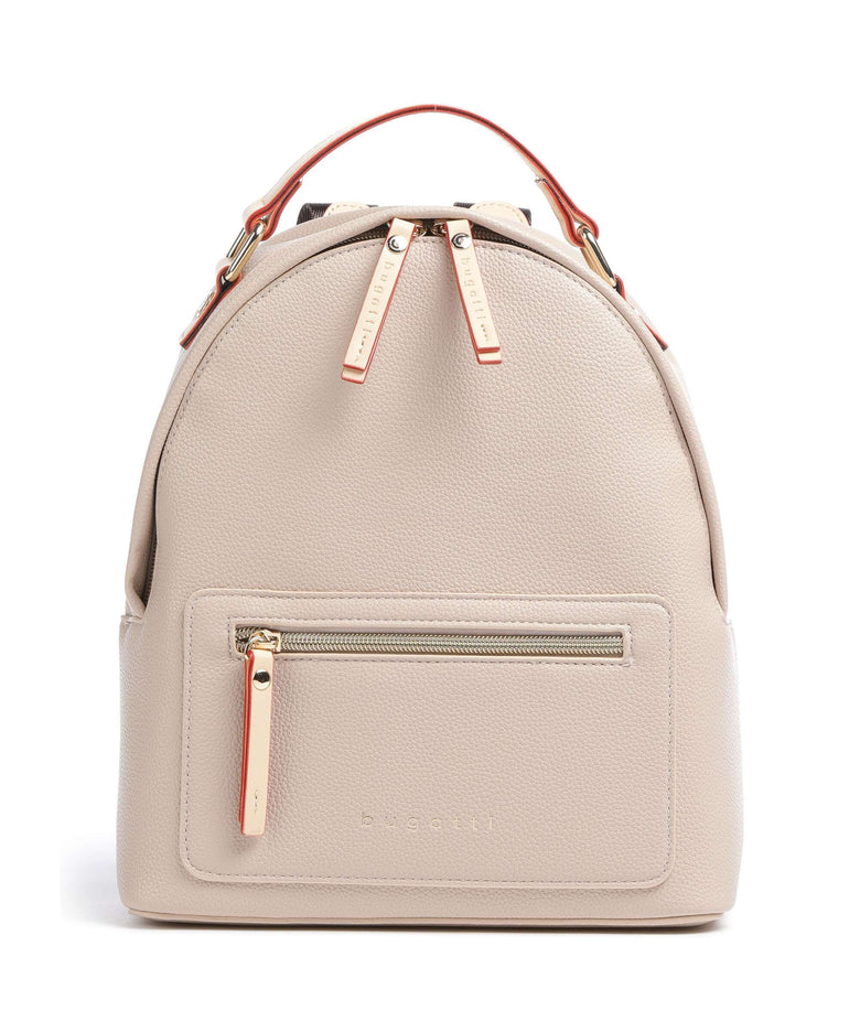 bugatti brown leather backpack Bugatti Ella Backpack imitation leather beige