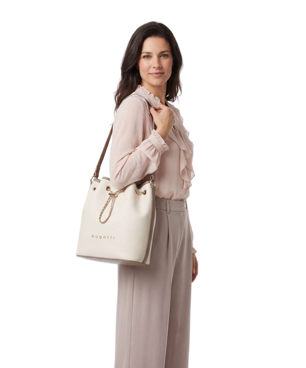 Bugatti Louisa Bucket bag beige