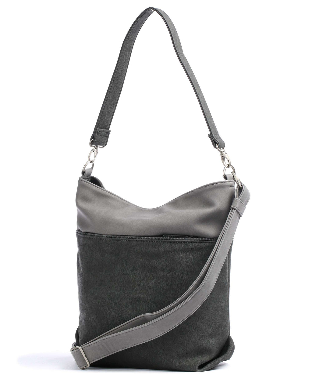 Zwei Jana J12 Hobo bag nubuk stone