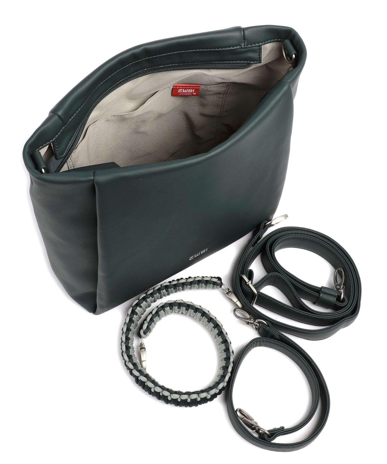 Zwei Yuna YU120 Hobo bag pine