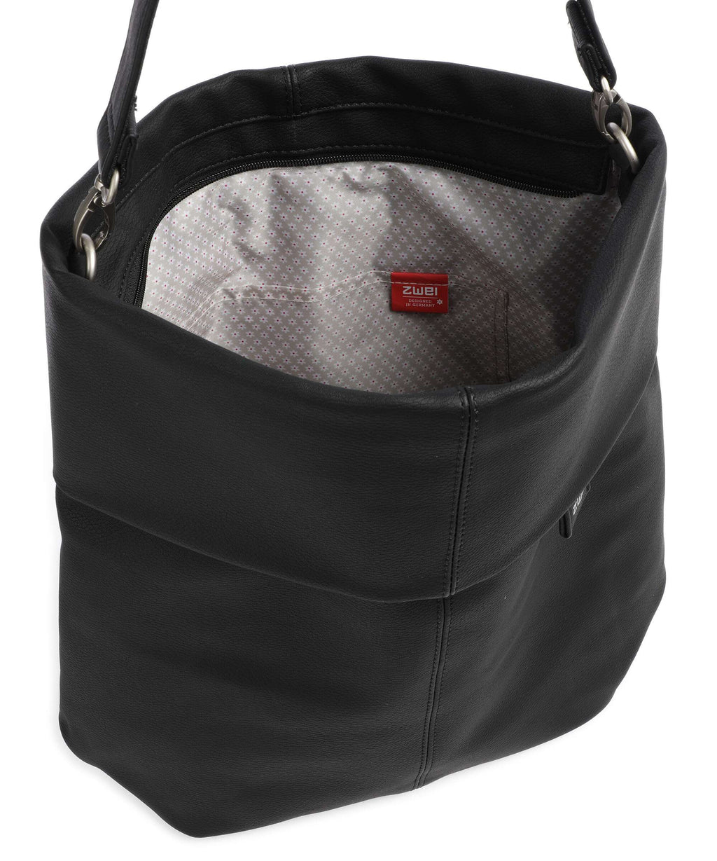 Zwei Mademoiselle M140 Hobo bag nubuk black