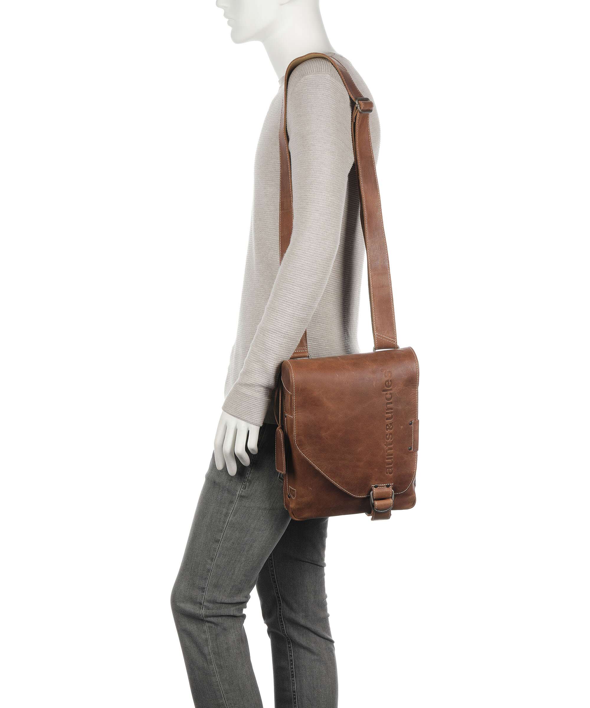 Aunts & Uncles Hunter Jason Crossbody bag buffalo leather vintage