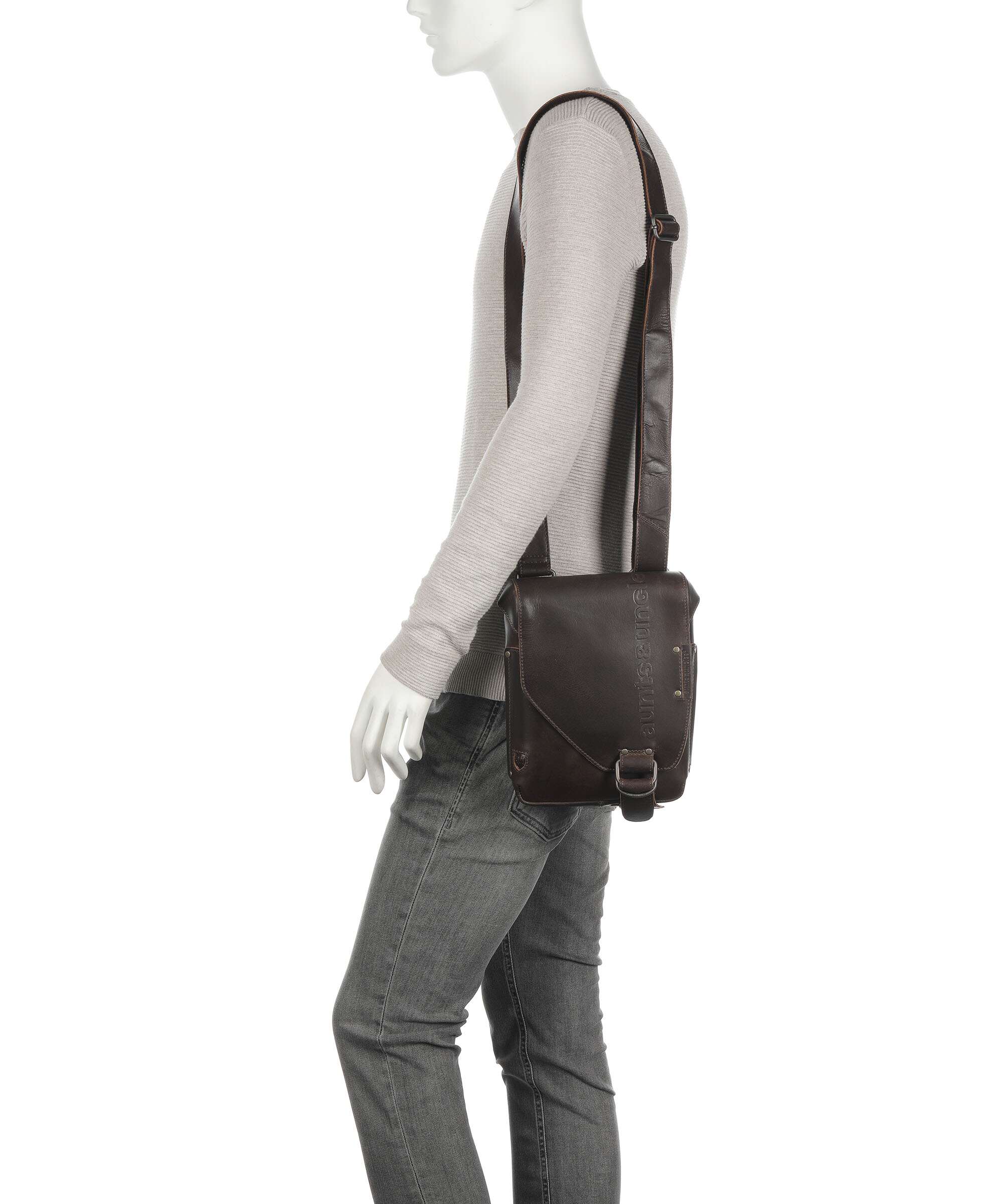 Aunts & Uncles Hunter Jade Crossbody bag buffalo leather vintage
