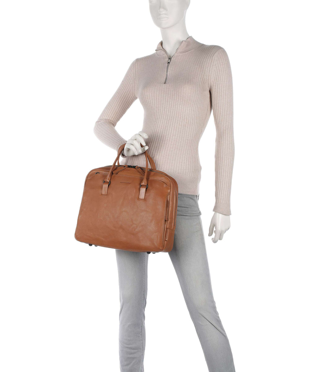 Aunts & Uncles Grandma's Luxury Club Mrs. Quince Pie Briefcase caramel