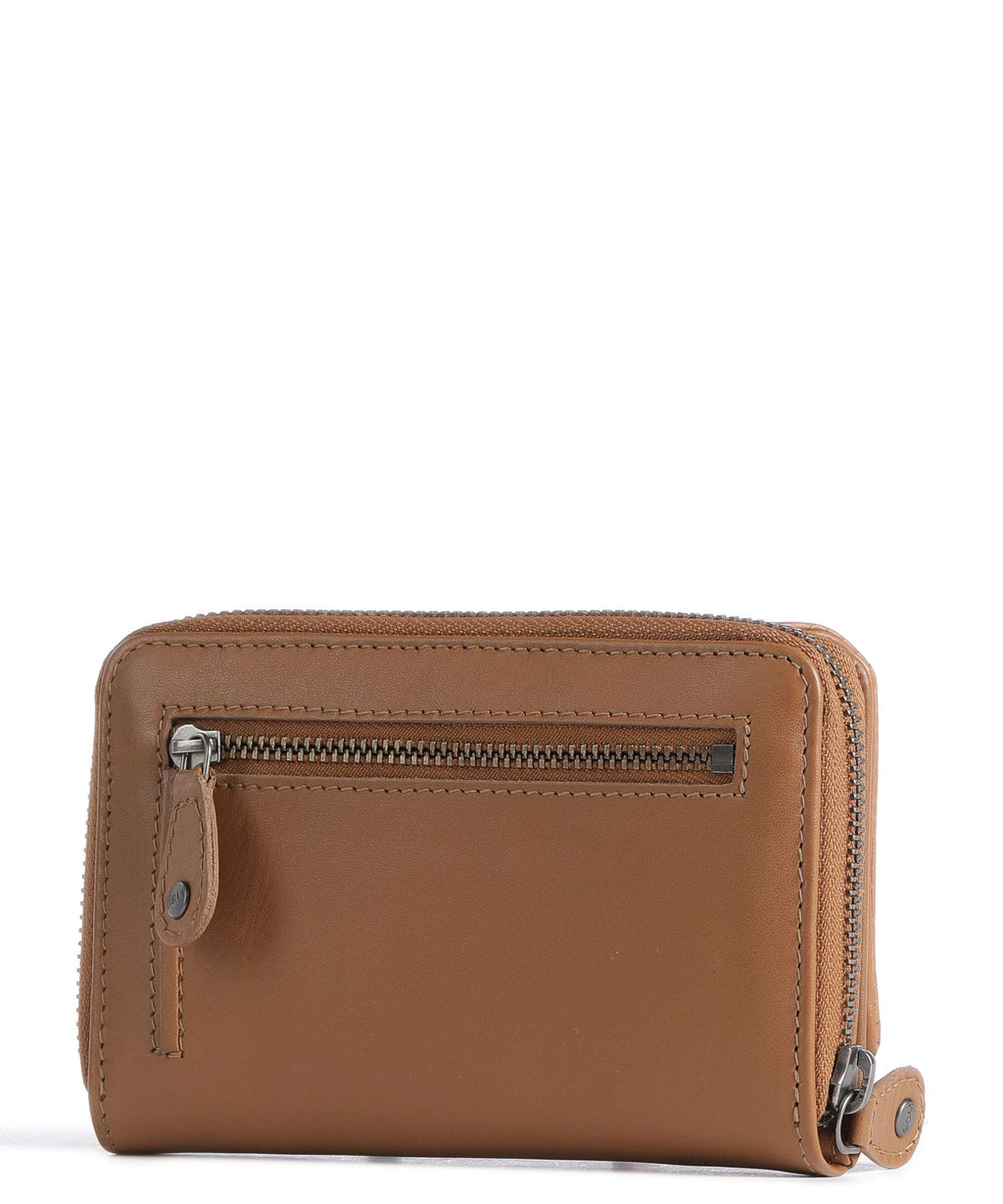 Aunts & Uncles Jamie's Orchard Dahlia Wallet cognac