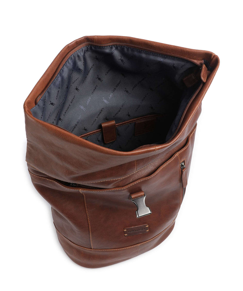 Jack Kinsky Porto 6 Rolltop backpack cognac