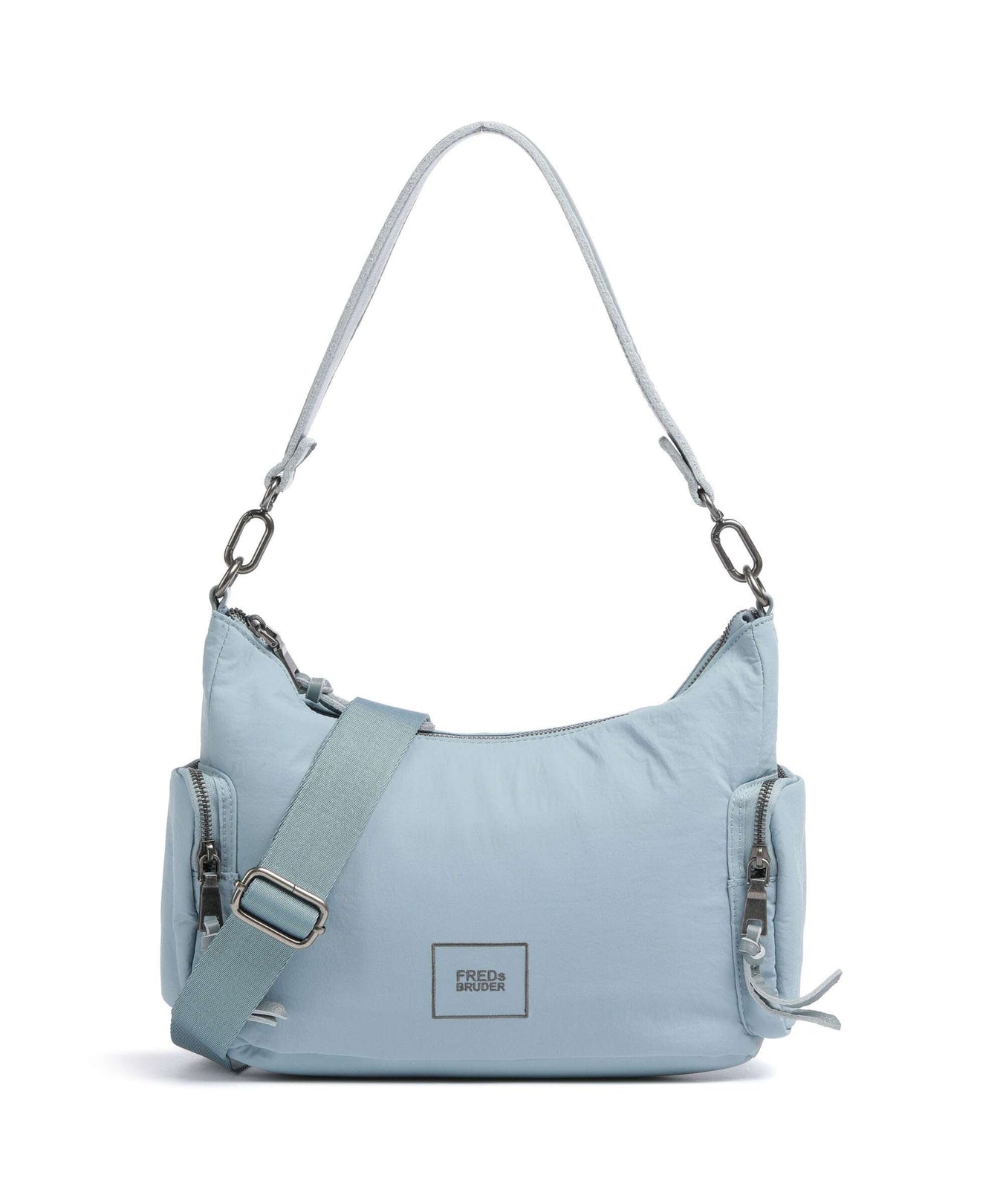 FredsBruder Friends for life Hobo bag dusty blue