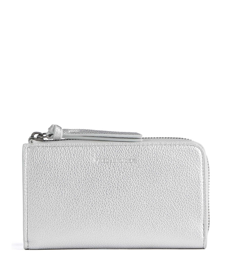 FredsBruder Bestie Half-Zip Wallet silver