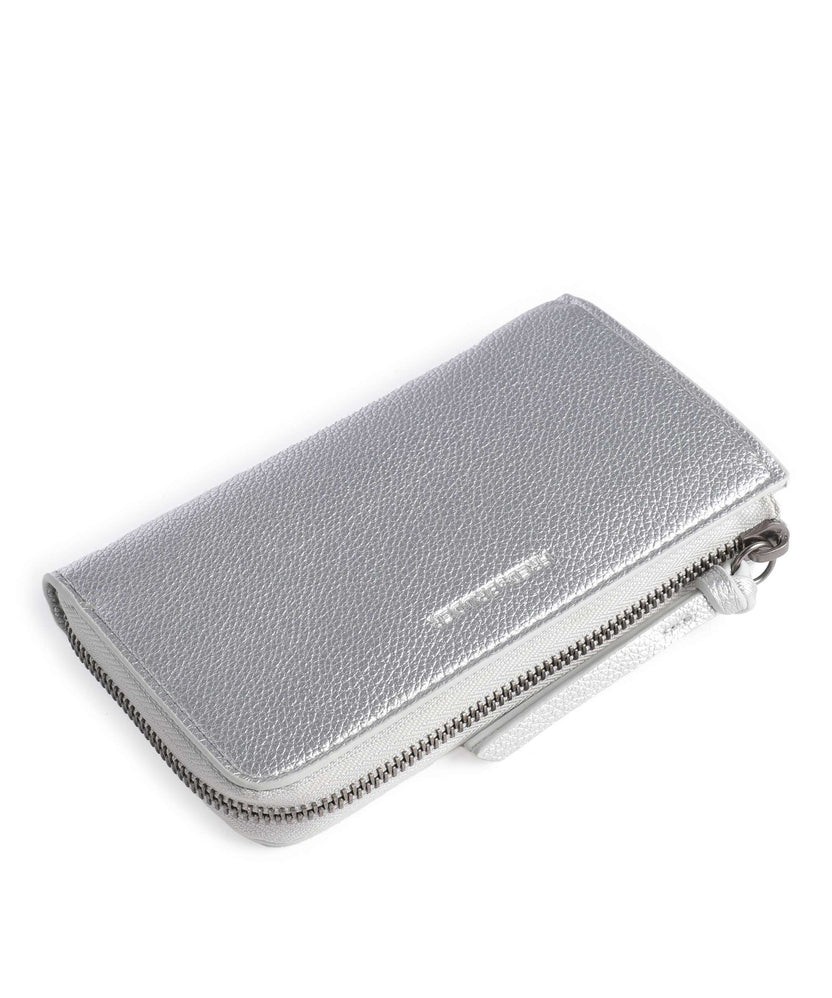 FredsBruder Bestie Half-Zip Wallet silver