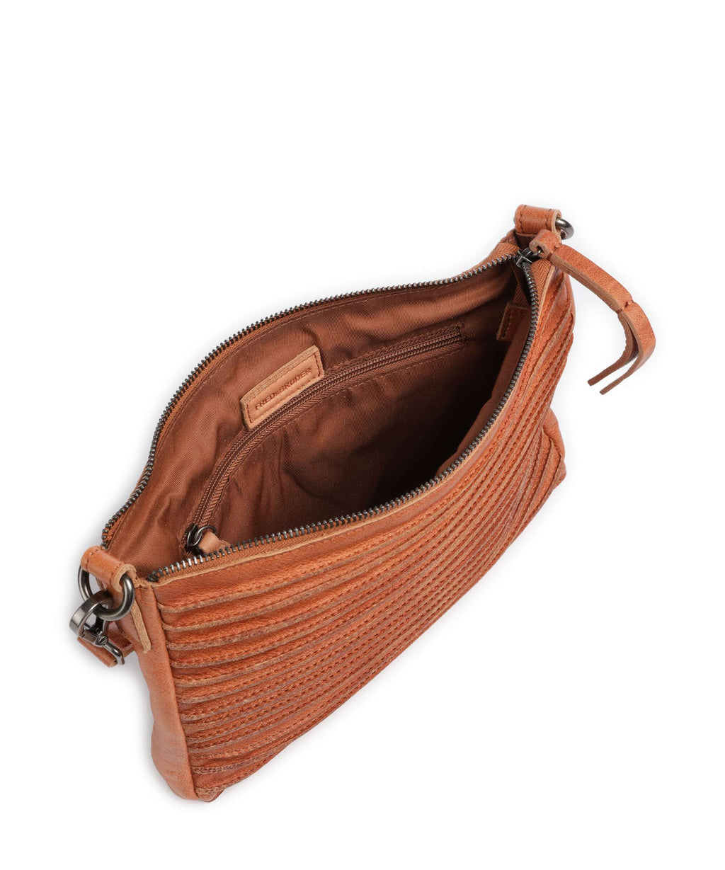 FredsBruder Bestseller Riffel Hobo bag dark caramel