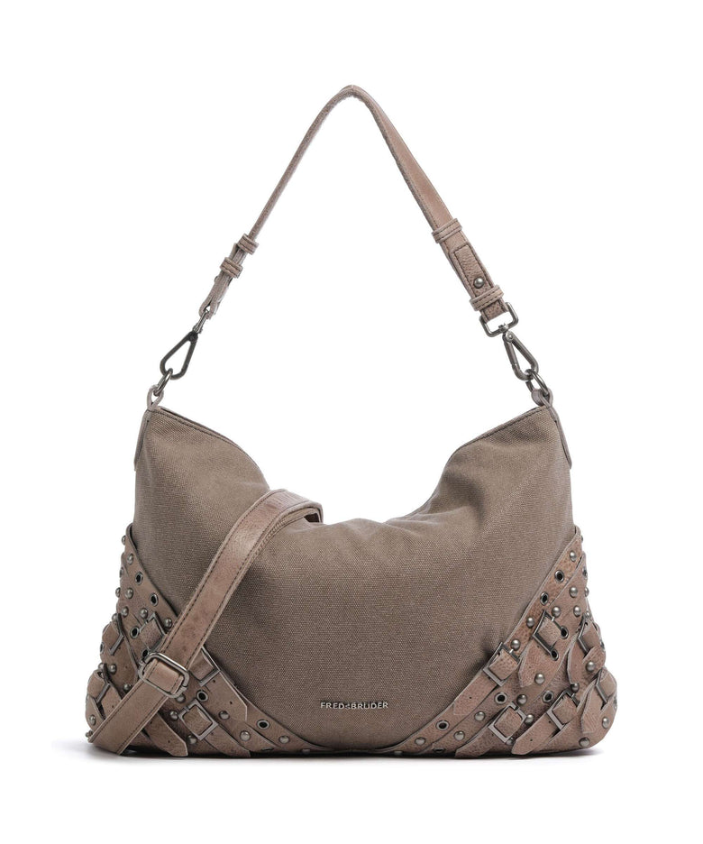 FredsBruder Buckle My Bag Hobo bag soft taupe