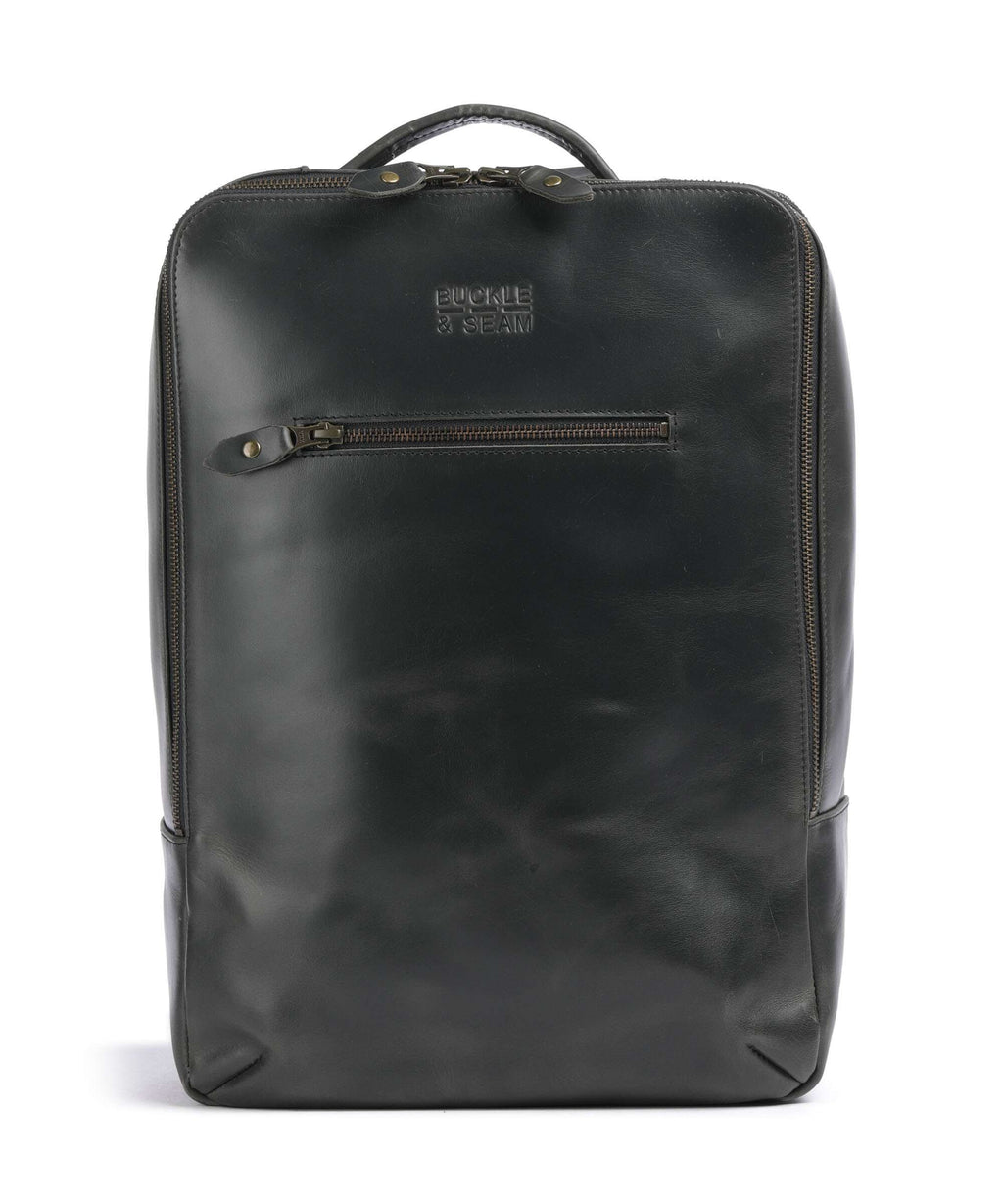 Buckle & Seam Crazy Horse Leon Backpack grey