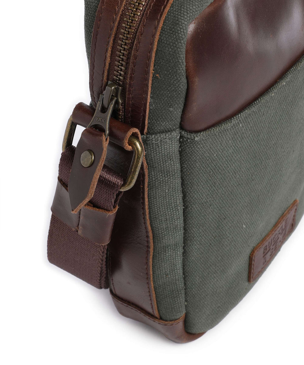 Buckle & Seam Runner Crossbody bag green
