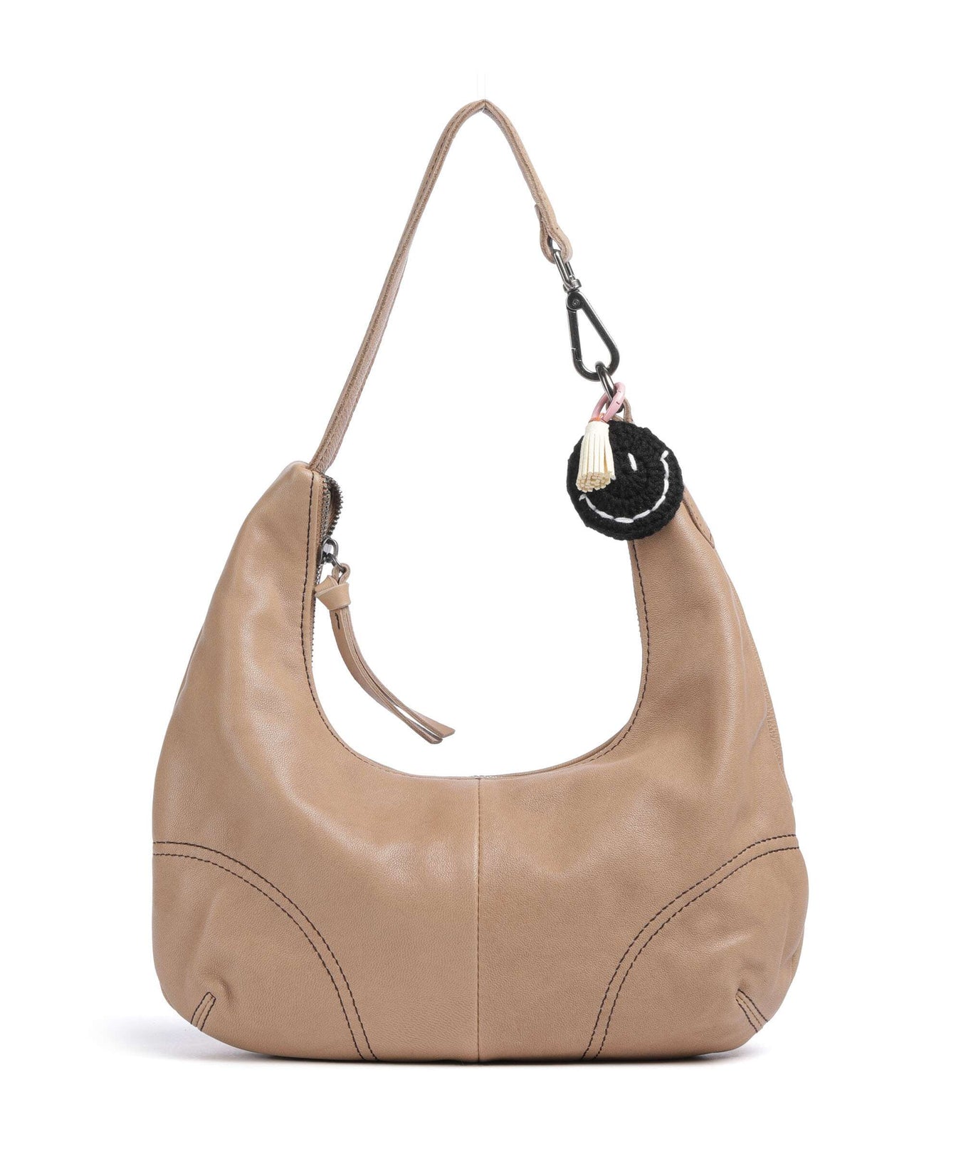 FredsBruder Take A Smile Hobo bag milk coffee