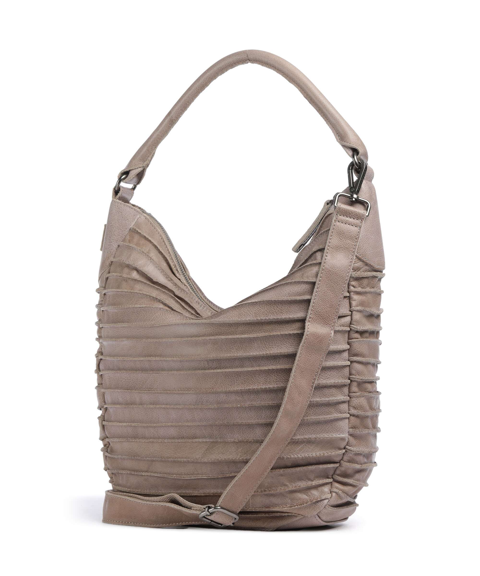 FredsBruder Bestseller Riffeltier S Hobo bag dirty stone