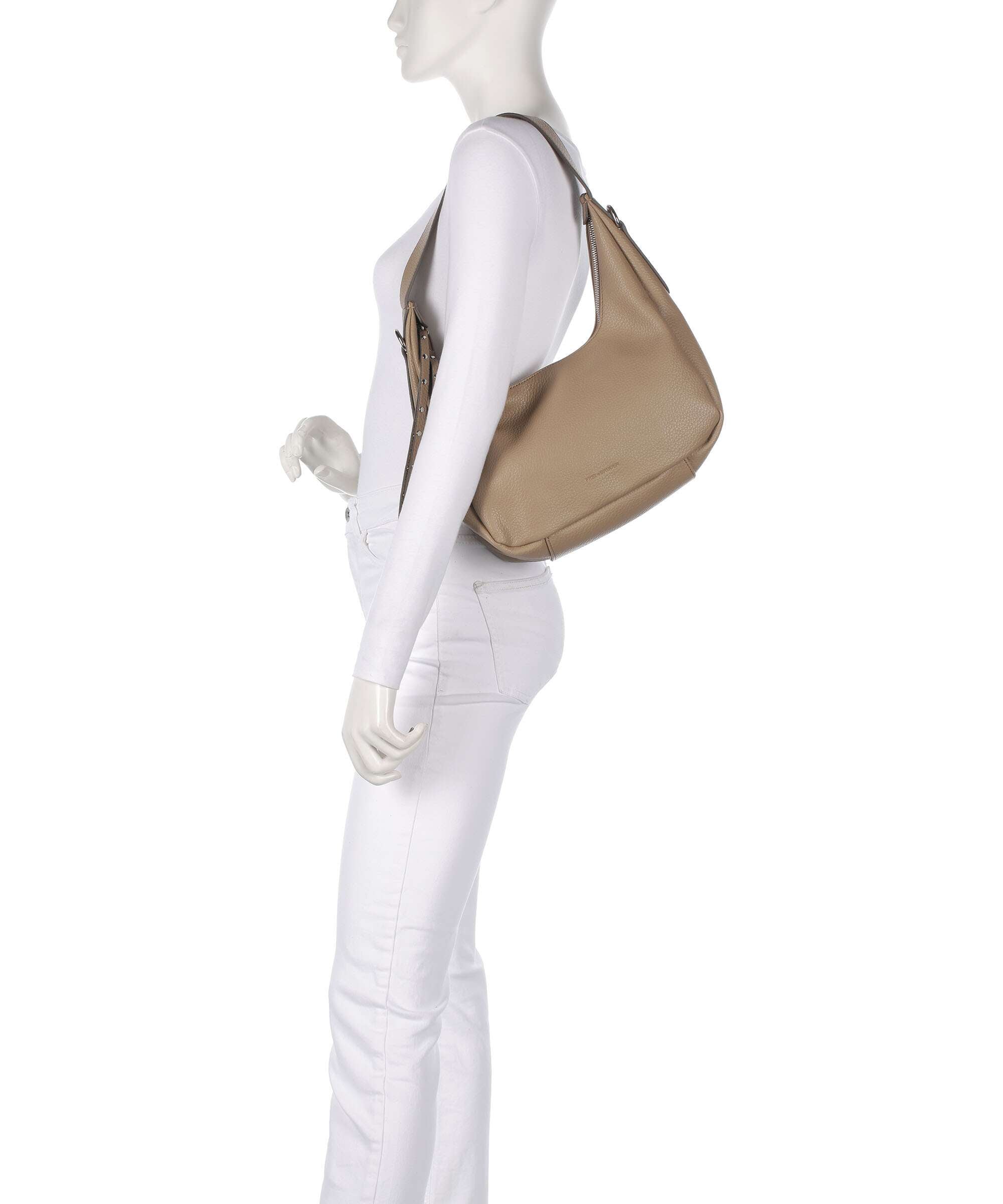 FredsBruder Feel Wild Midi Hobo bag soft toffee