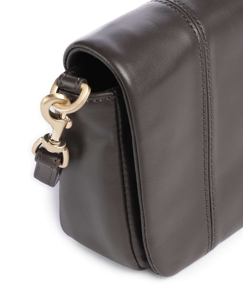 Les Visionnaires Mila Icon Silky Crossbody bag chocolate brown