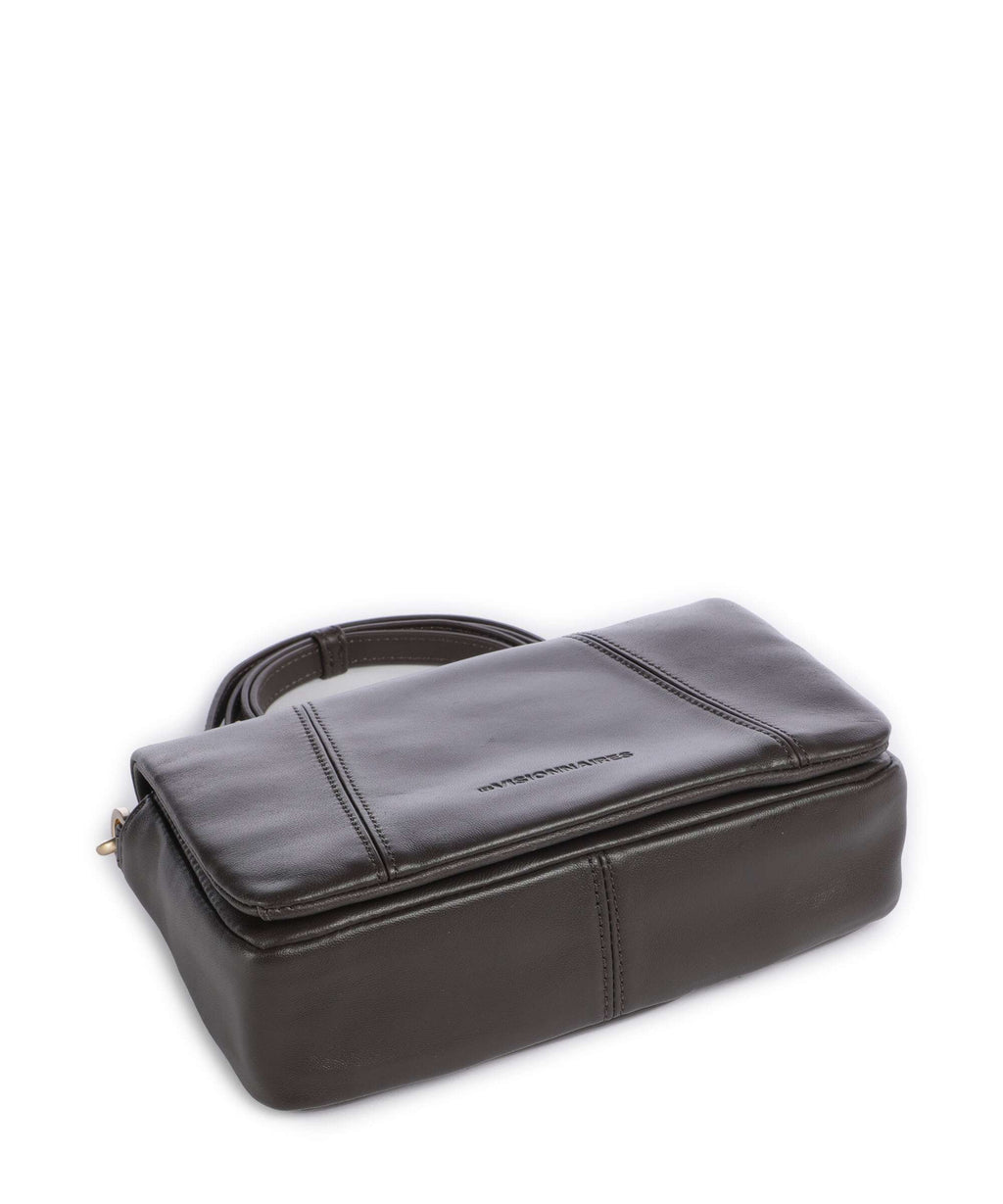 Les Visionnaires Mila Icon Silky Crossbody bag chocolate brown