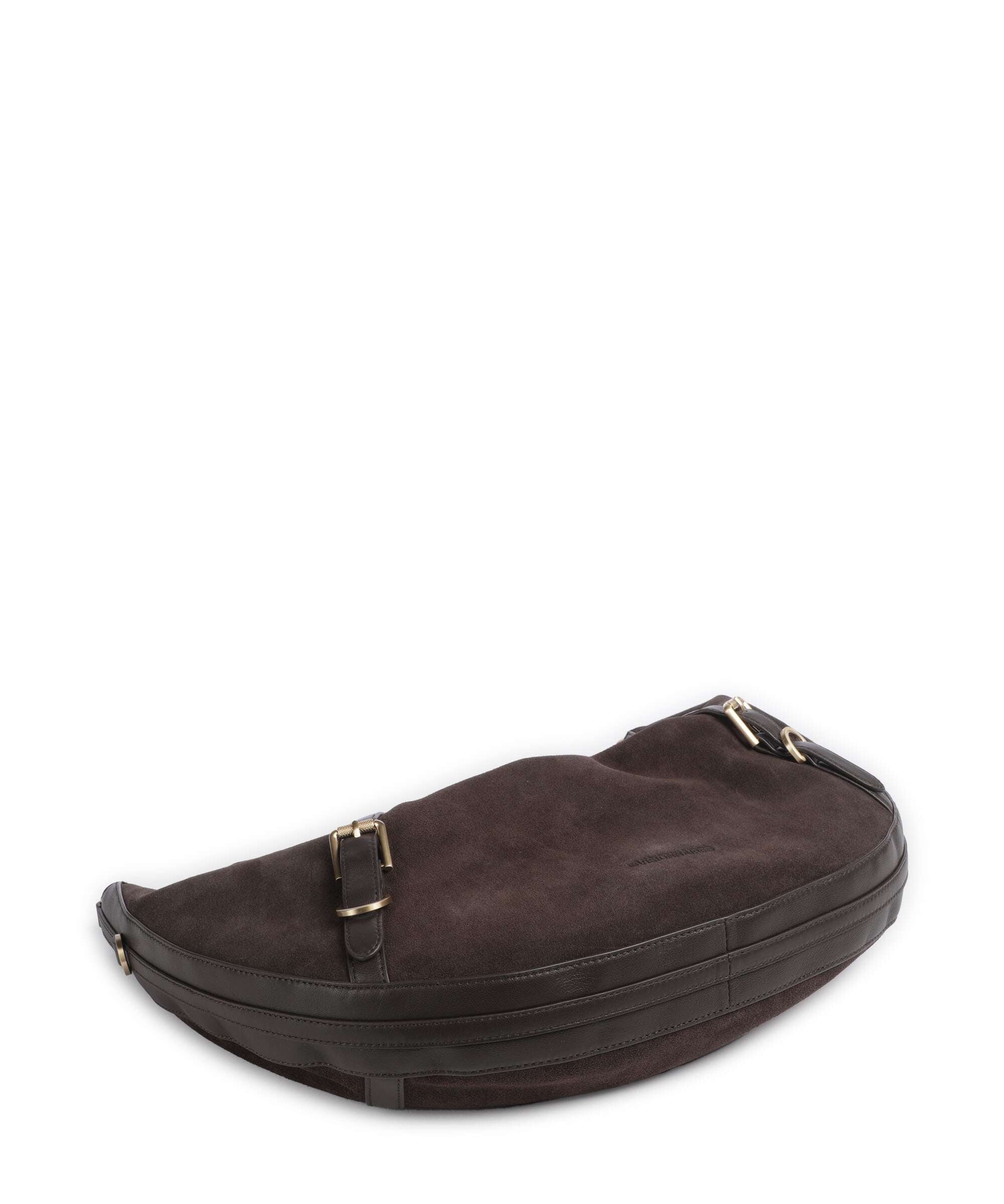 Les Visionnaires Enya Cozy Hobo bag chocolate brown