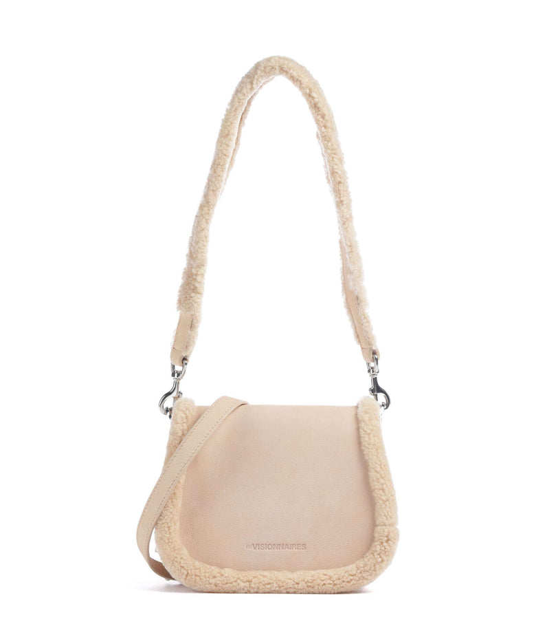 Les Visionnaires Elli Teddy Shoulder bag milky beige
