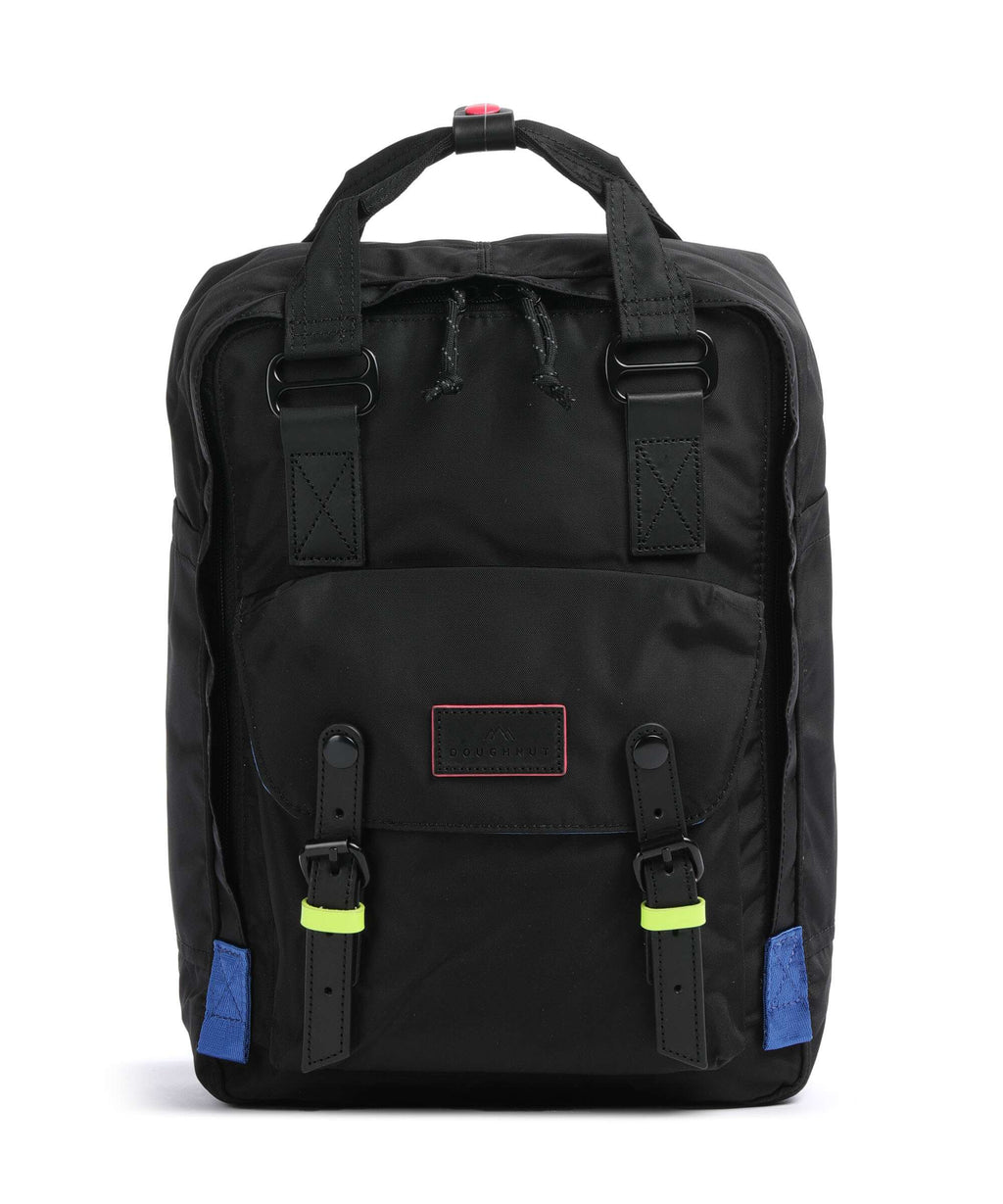 Doughnut Macaroon Backpack black/neon