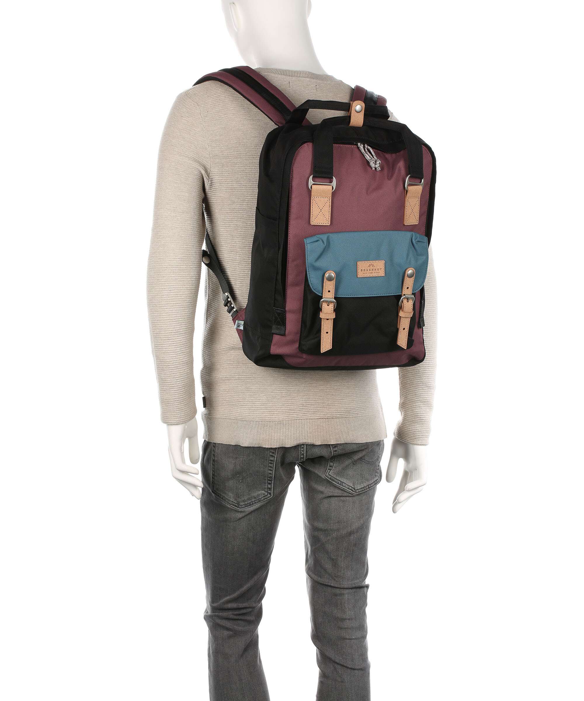 Doughnut Jungle Macaroon Large Backpack beige
