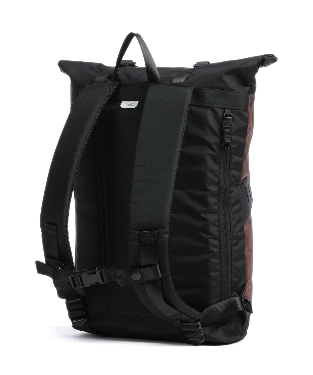 Doughnut Go Wild Christopher Small Rolltop backpack black/brown