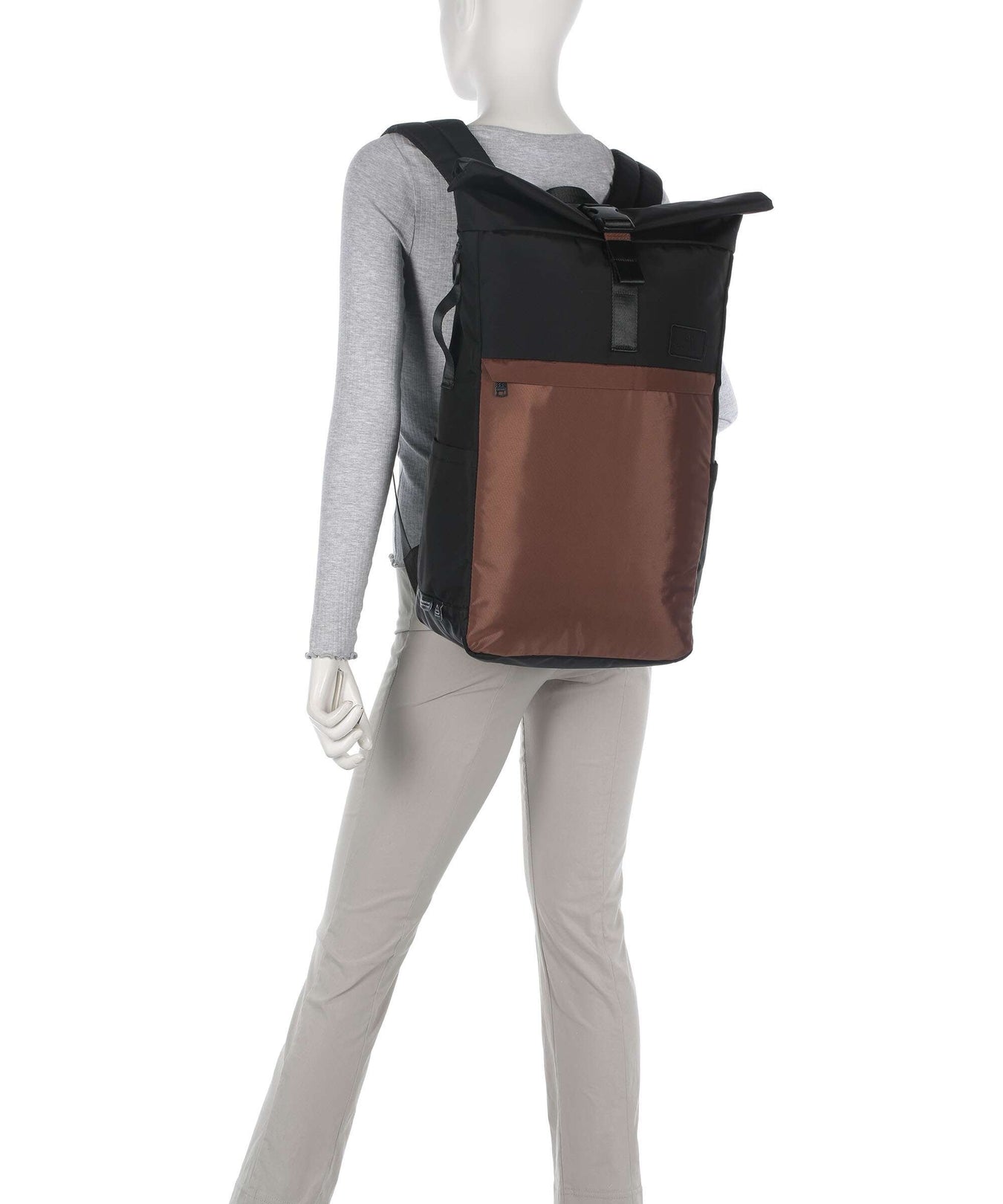 Doughnut Go Wild Jetpack Rolltop backpack grey/brown