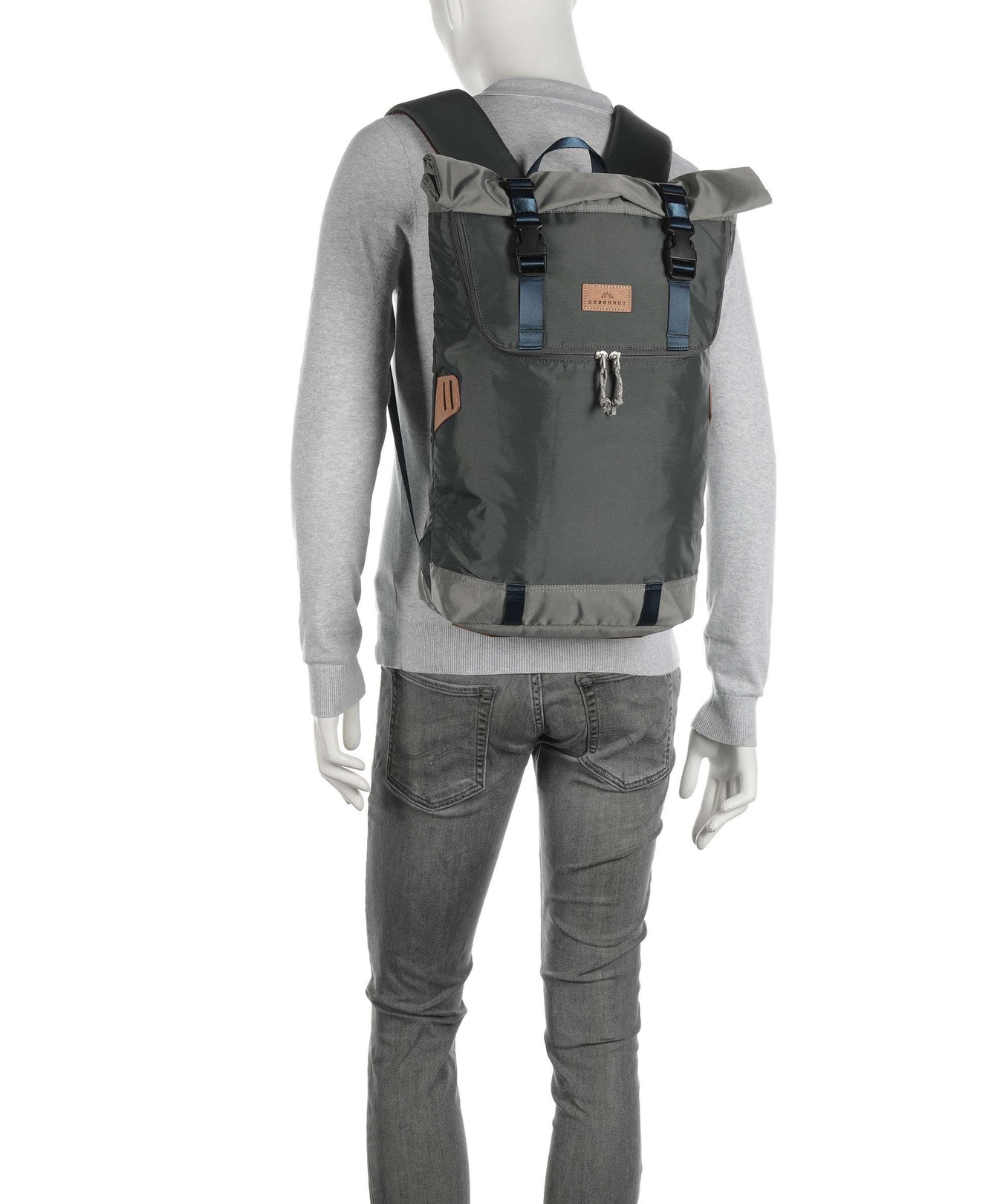 Doughnut Euro Christopher Rolltop backpack grey