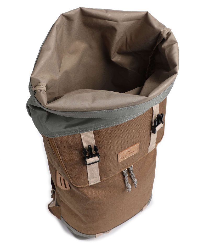 Doughnut Christopher Rolltop backpack khaki/grey