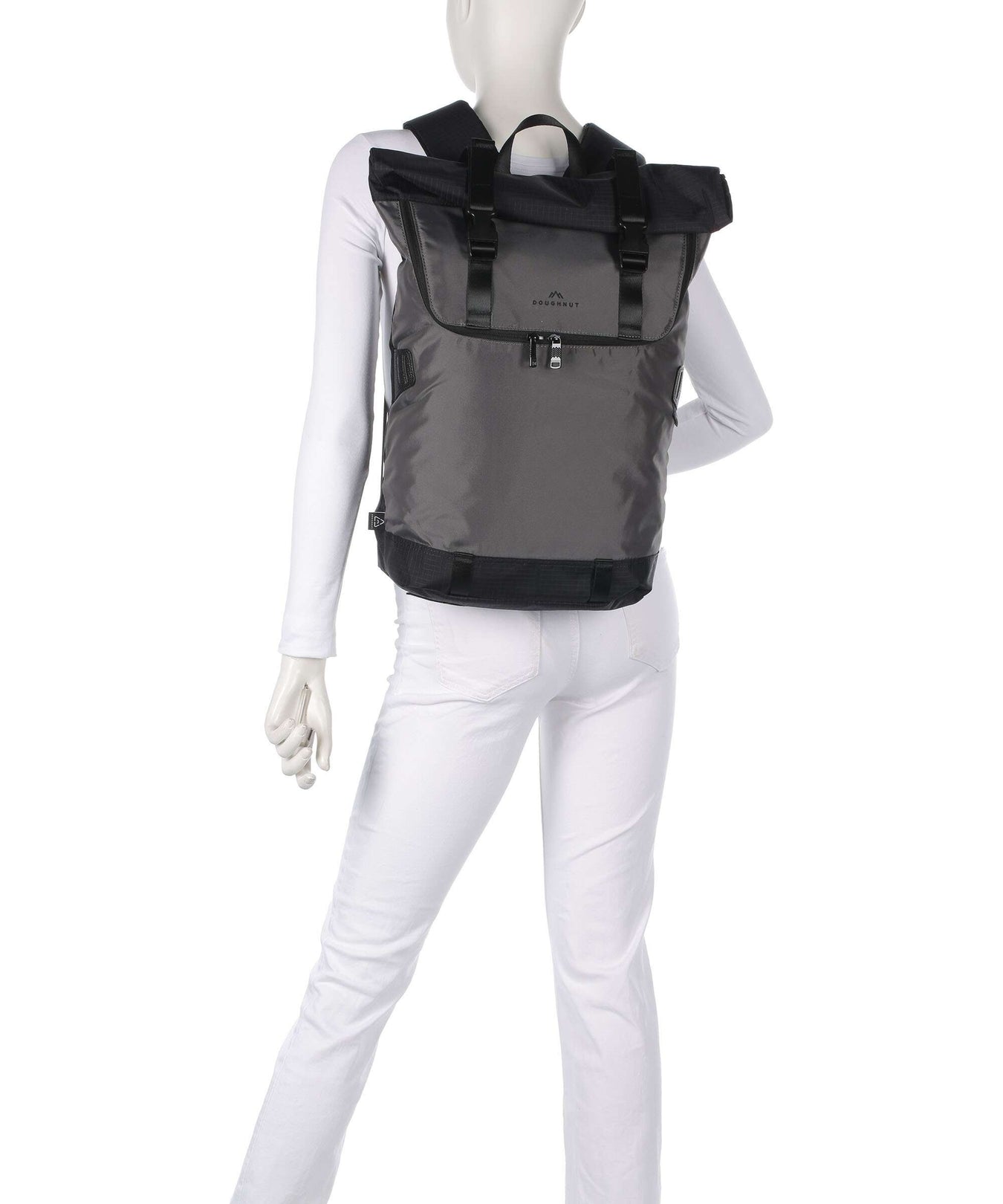 Doughnut Street Cruise Christopher Rolltop backpack dark grey