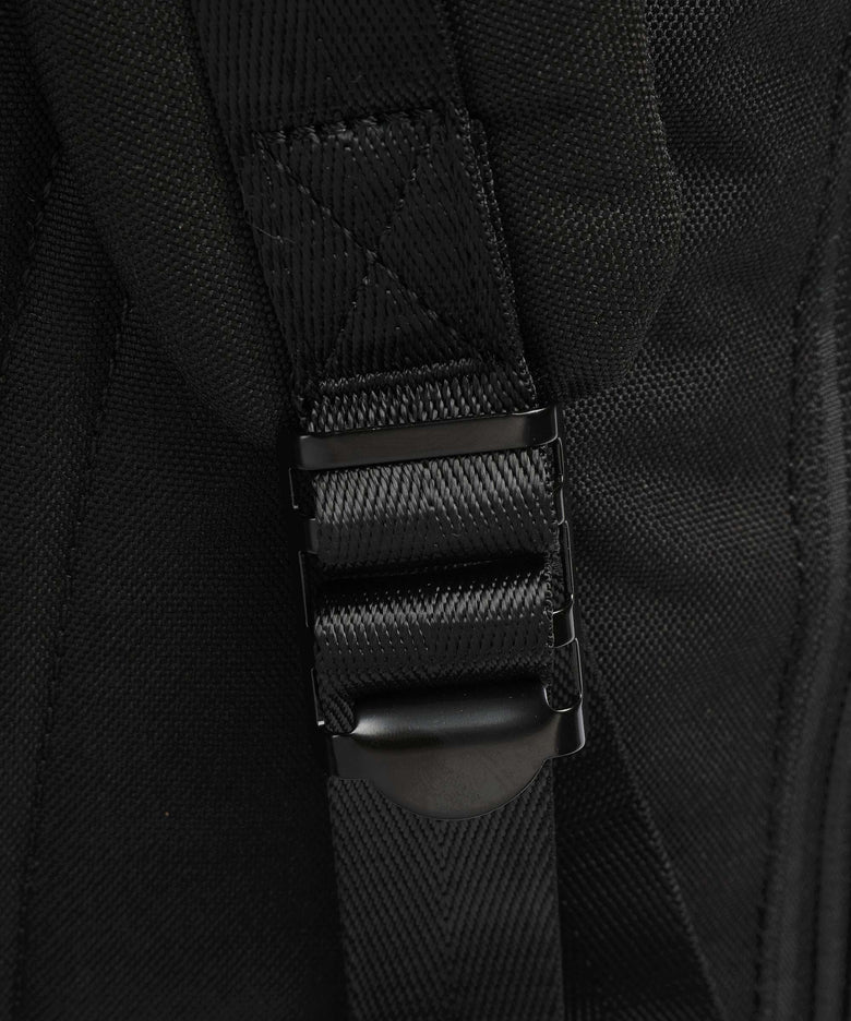 Doughnut Glossy Blocking Christopher Rolltop backpack black