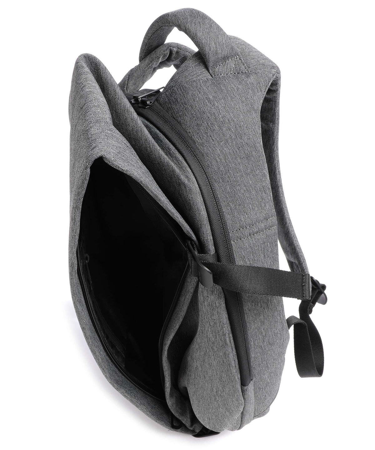 Côte&Ciel Eco Yarn Isar Small Laptop backpack black melange