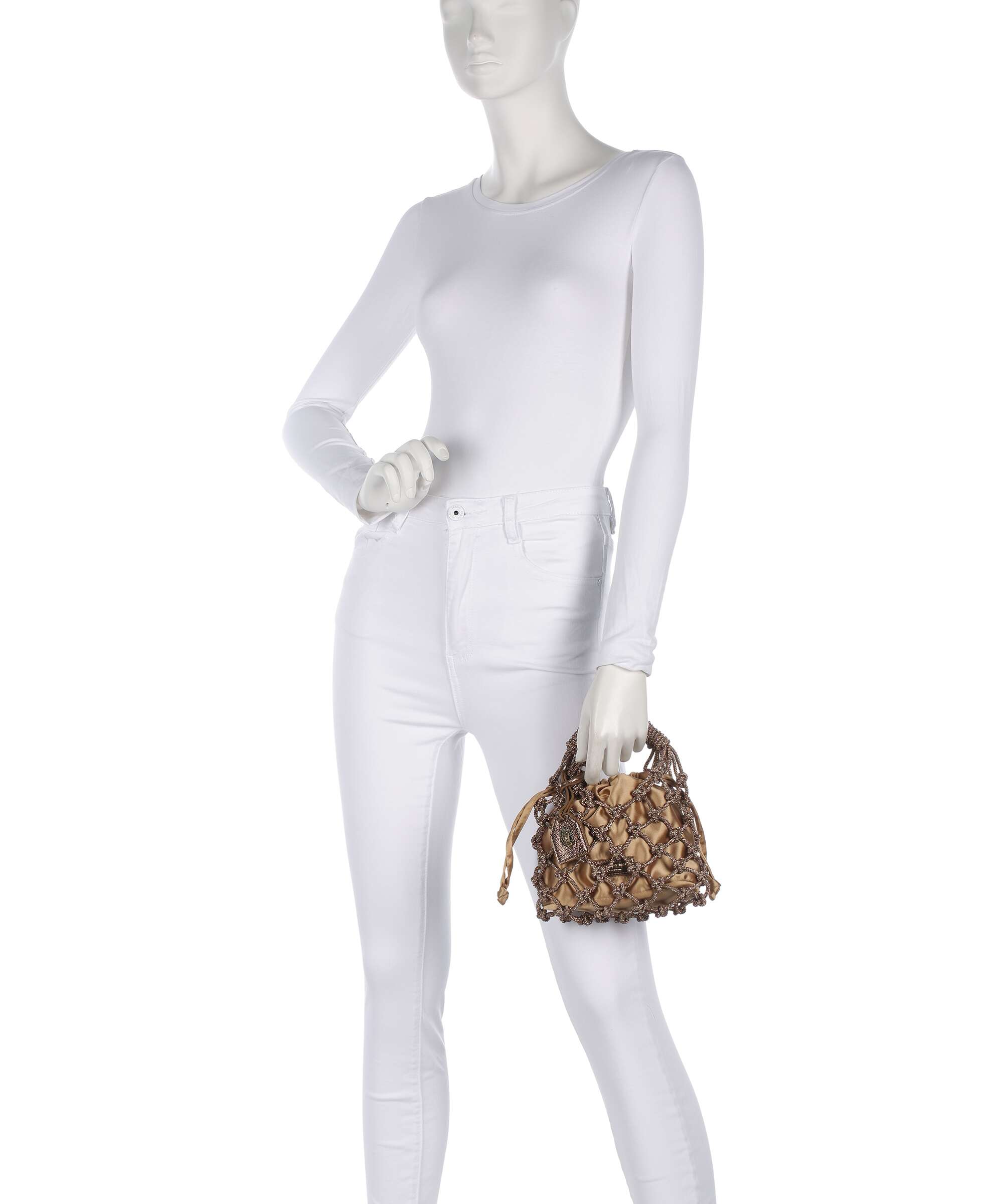 Kurt Geiger Macrame Small Handbag bronze
