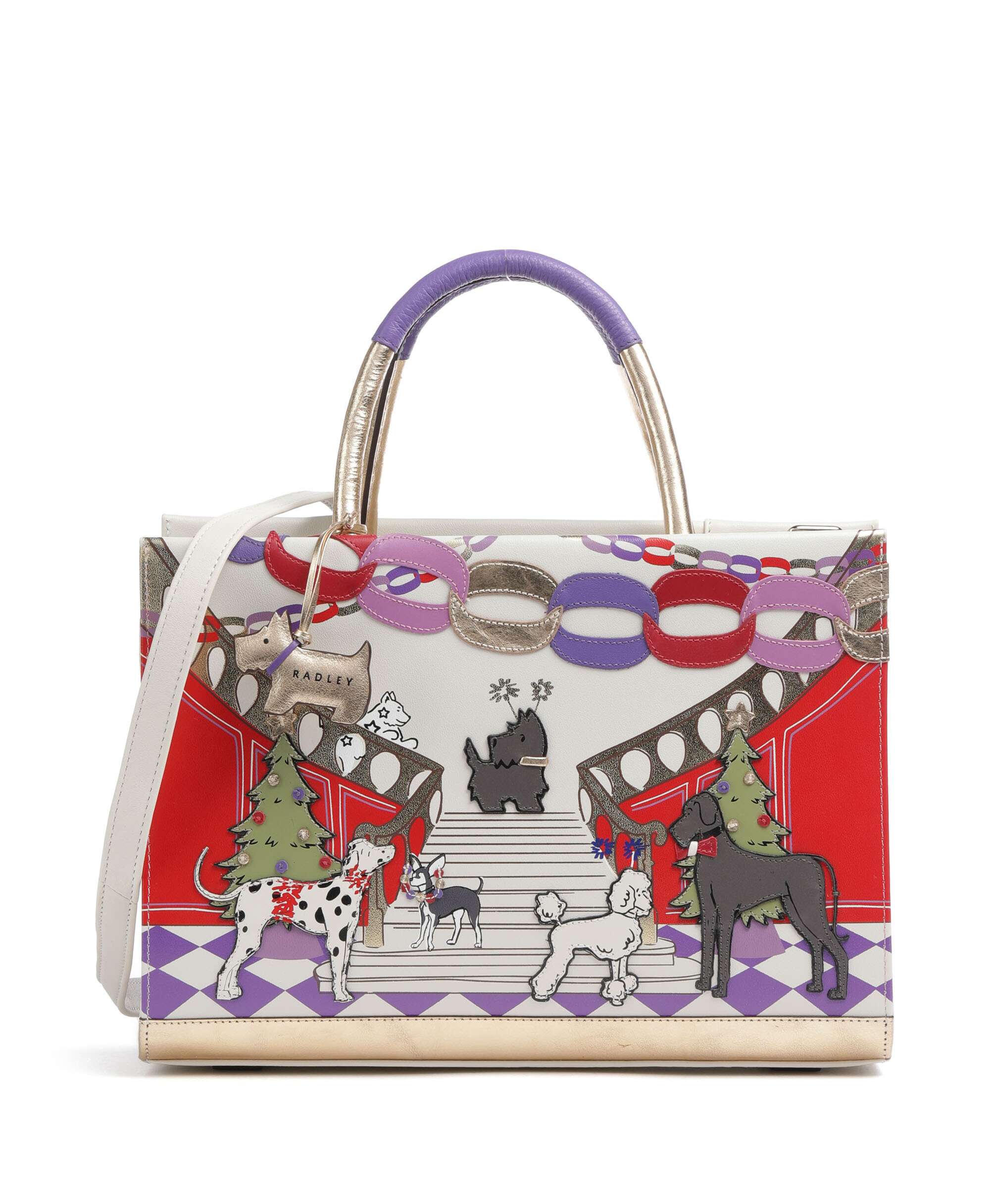 Radley London Picture Party Pals Handbag amethyst