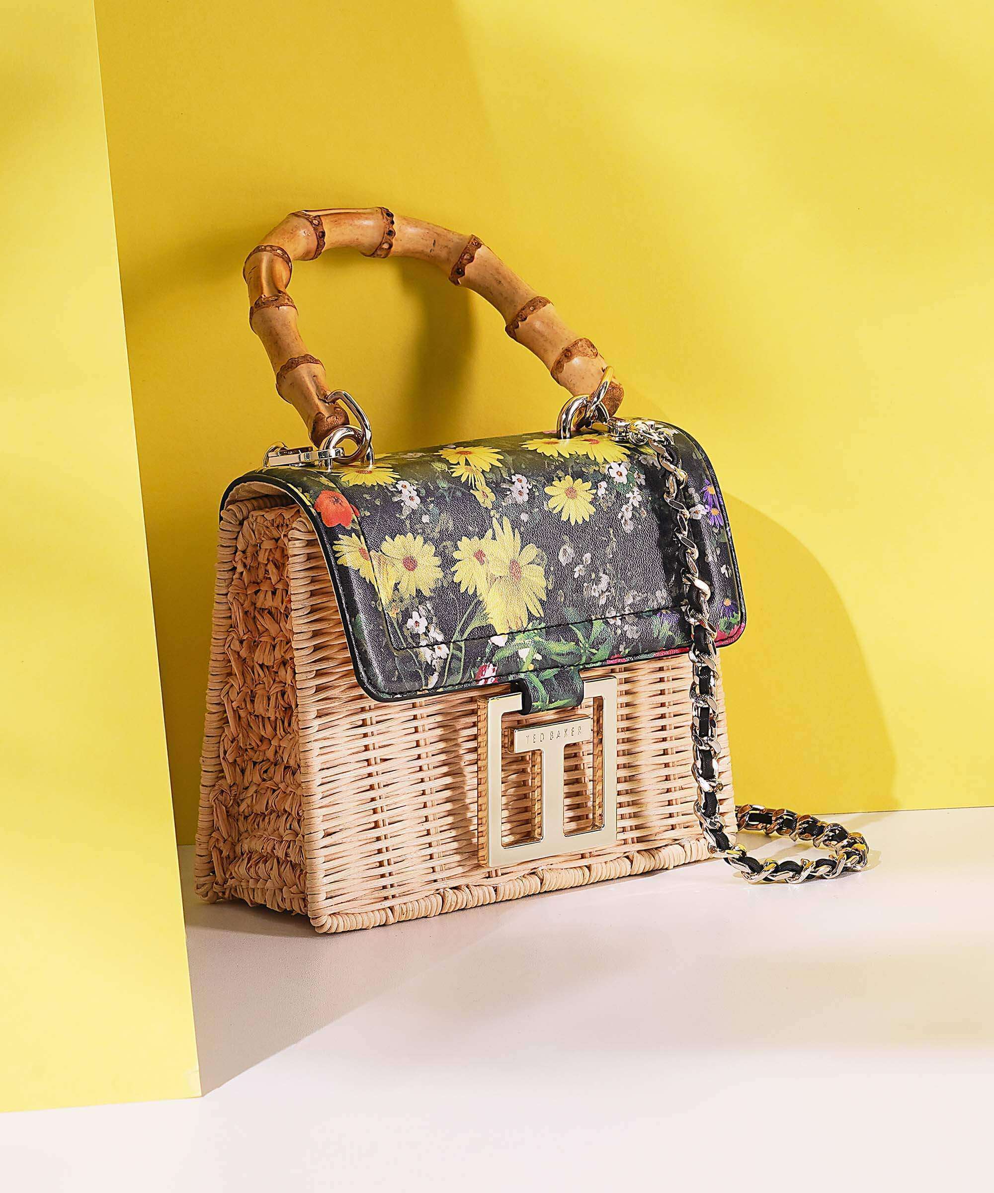 Ted Baker Jaysisa Crossbody bag rattan black - 268851-BLACK-TB