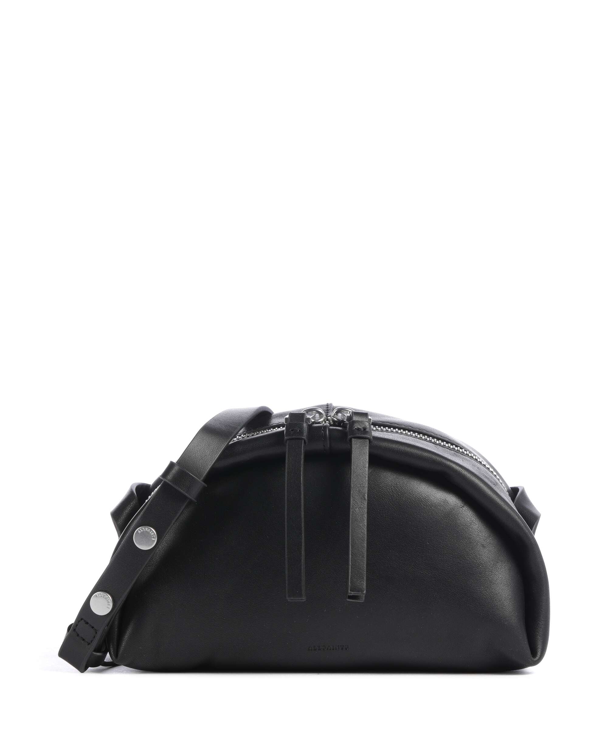 AllSaints Rosalie Arc Crossbody bag black/silver