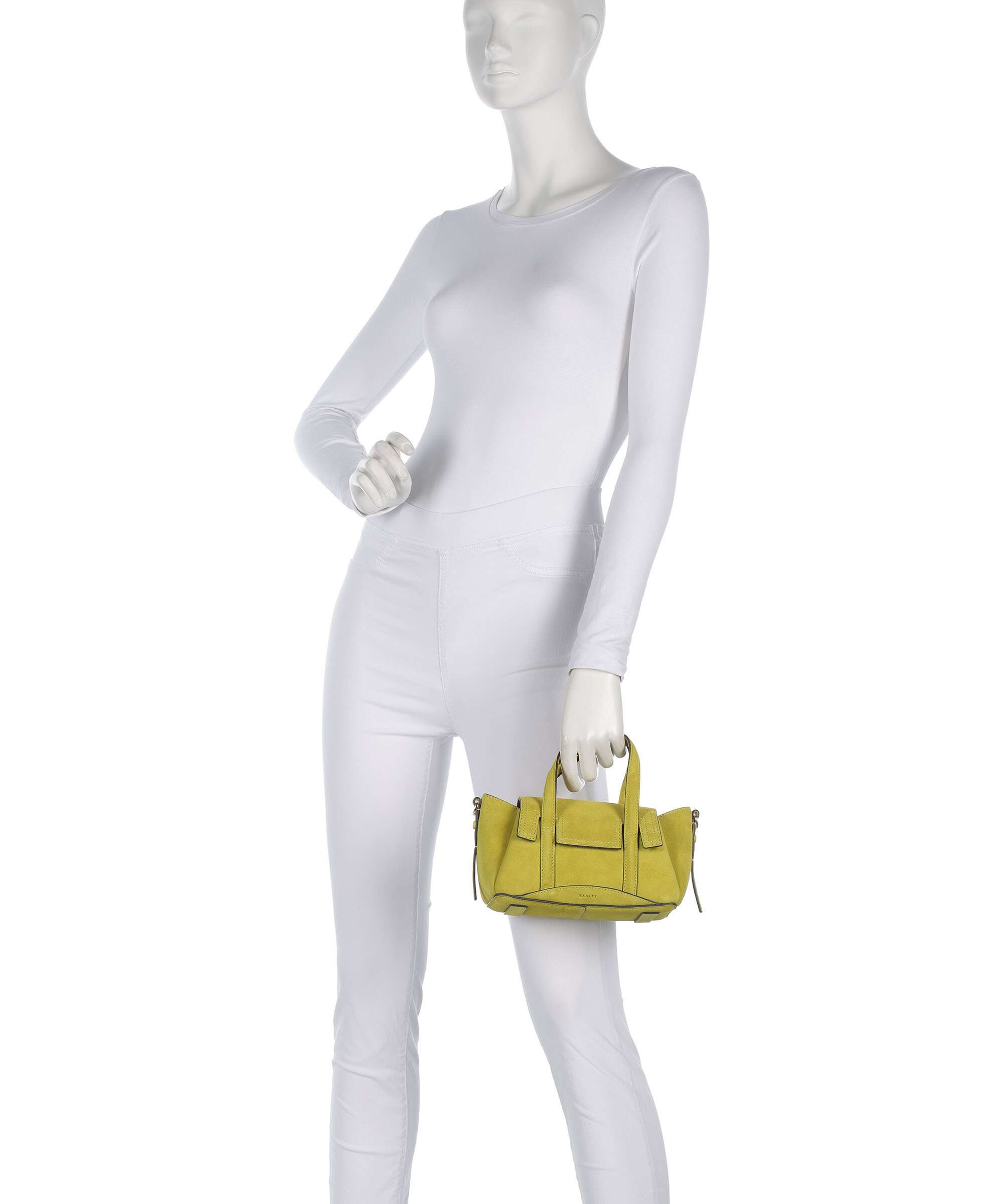 Radley London The Chancery Handbag brushed cow leather limoncello