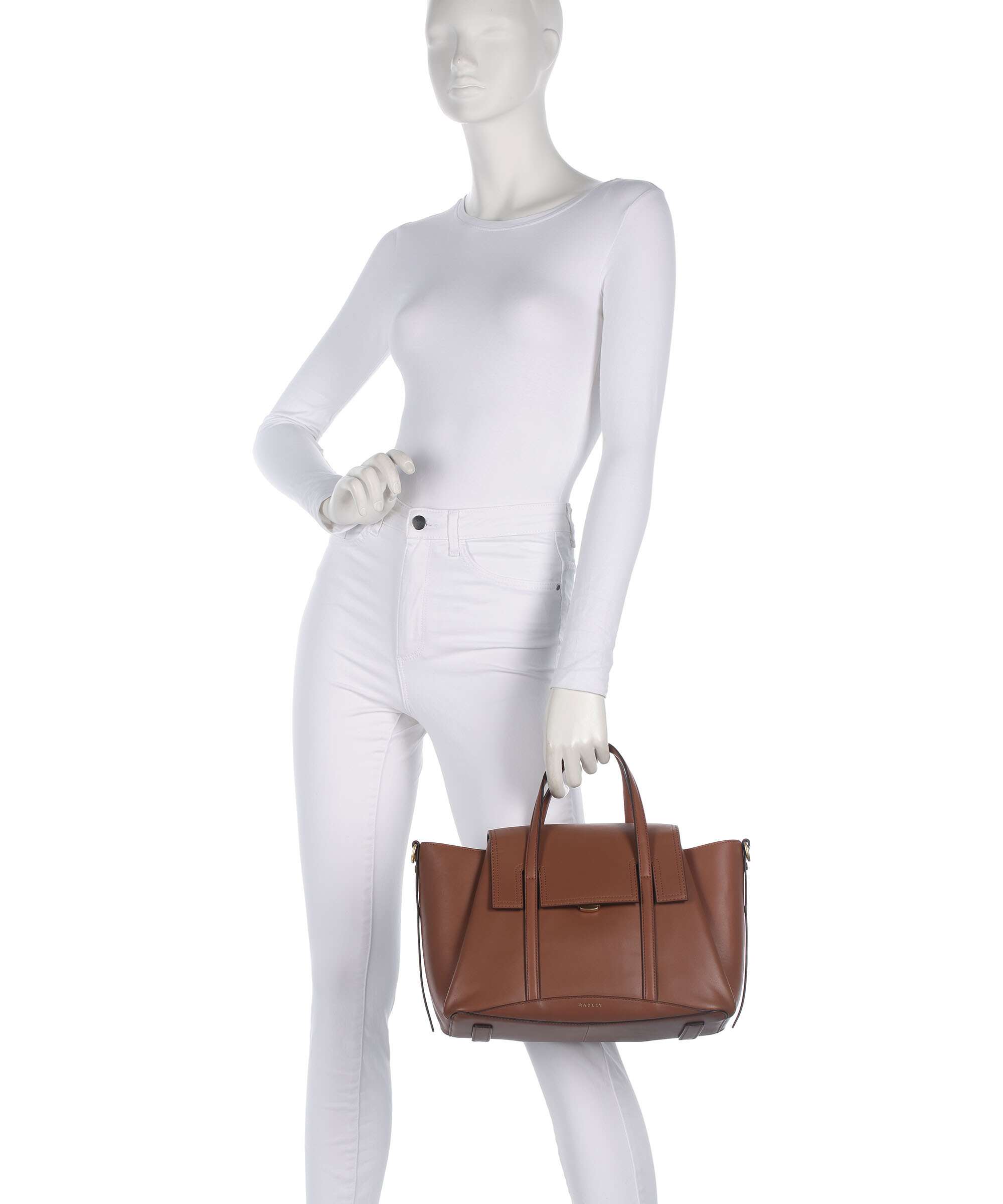 Radley London The Chancery Handbag grained cow leather cognac