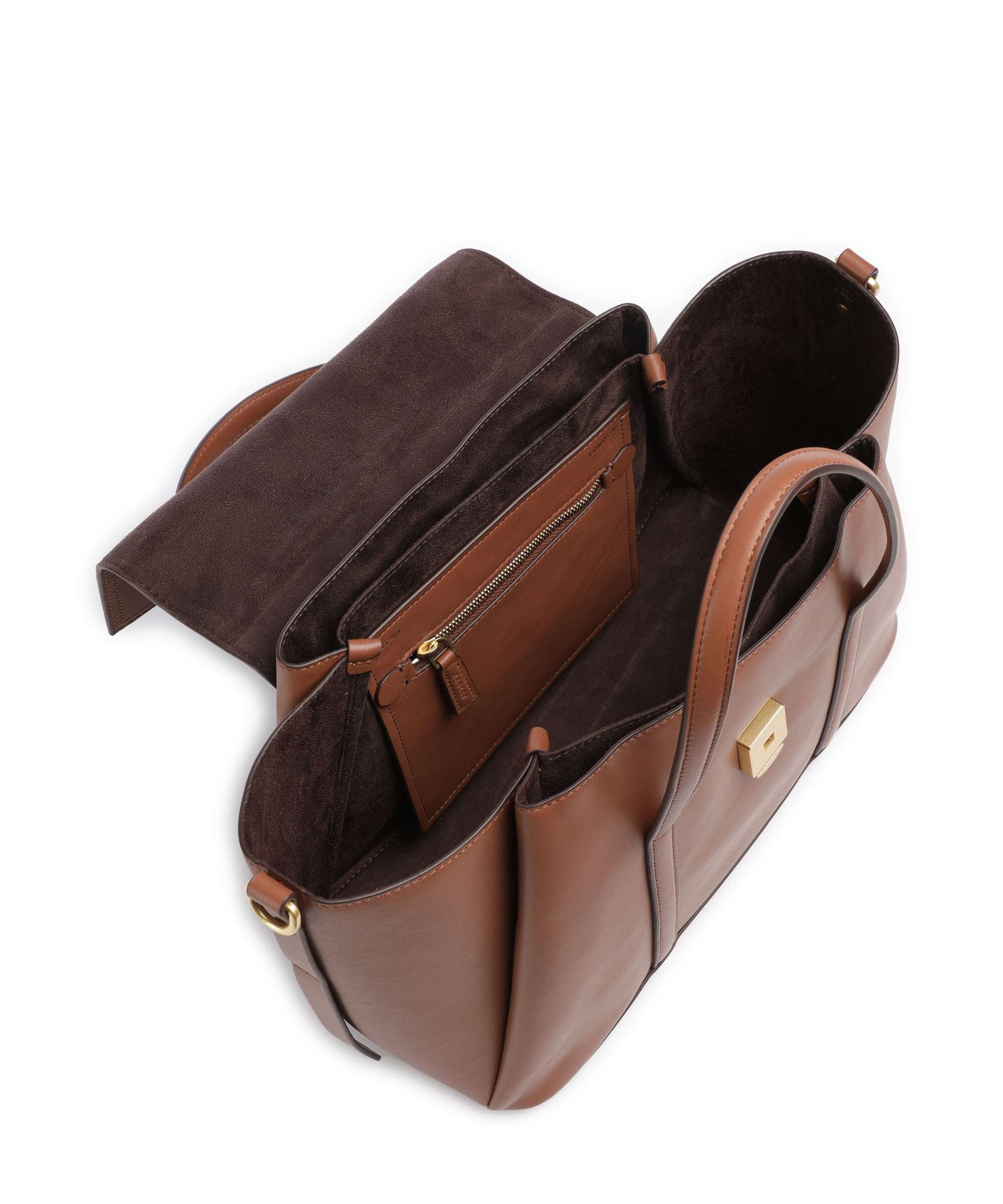 Radley London The Chancery Handbag grained cow leather cognac