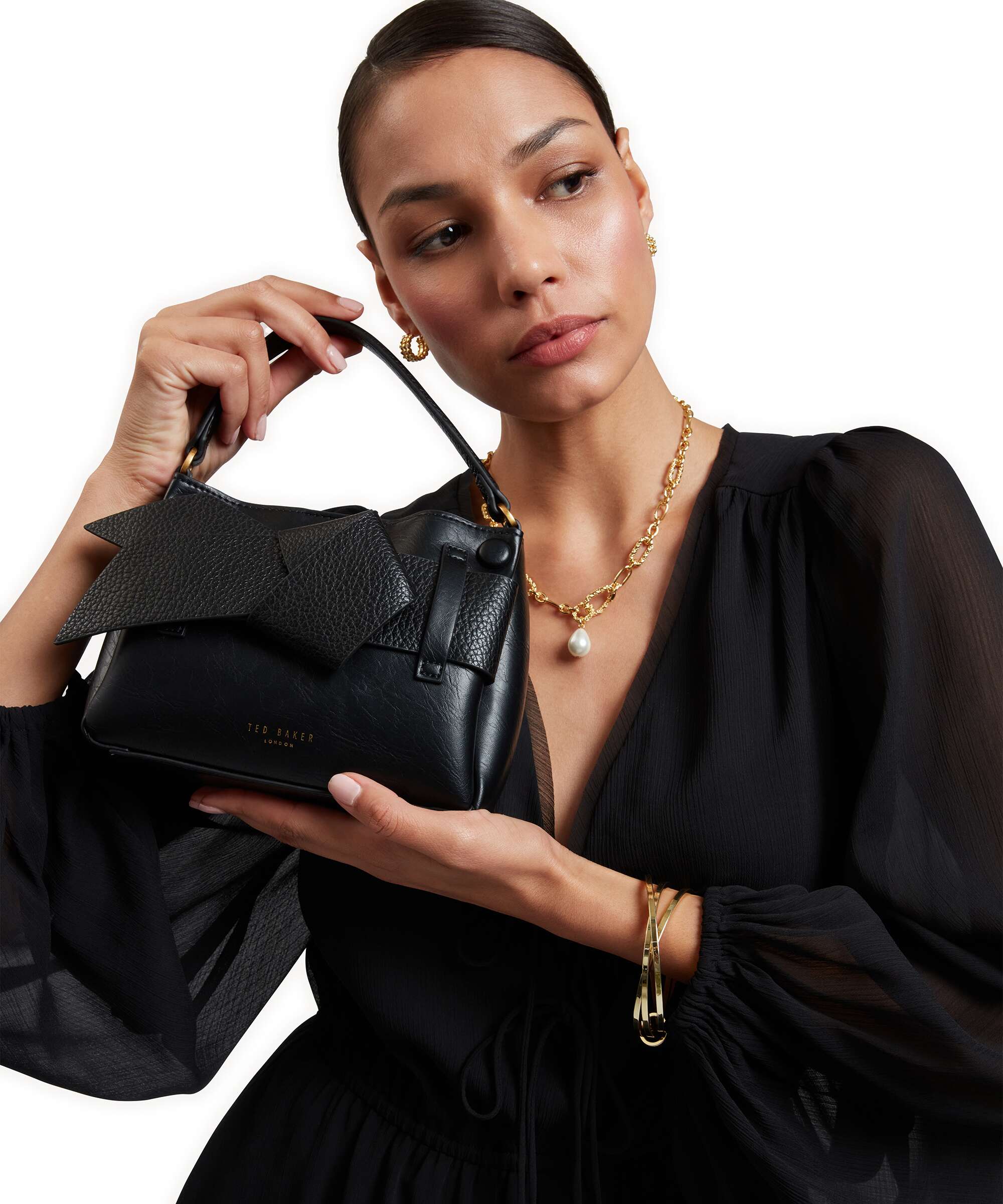 Ted Baker Ssansa Handbag imitation leather black - 282343-BLACK-TB