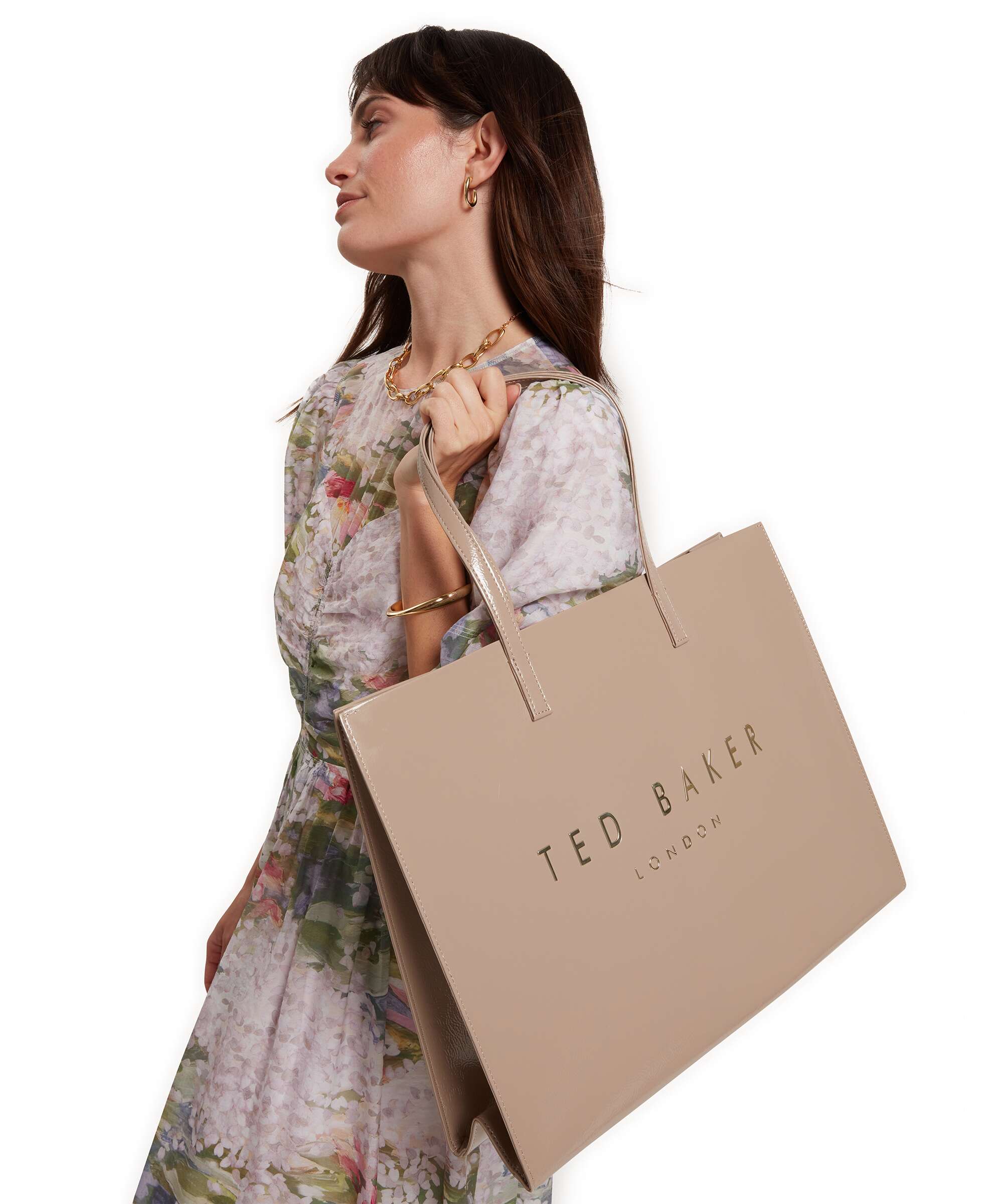 Ted Baker Crikon Tote bag imitation leather stone - 283872-STONE