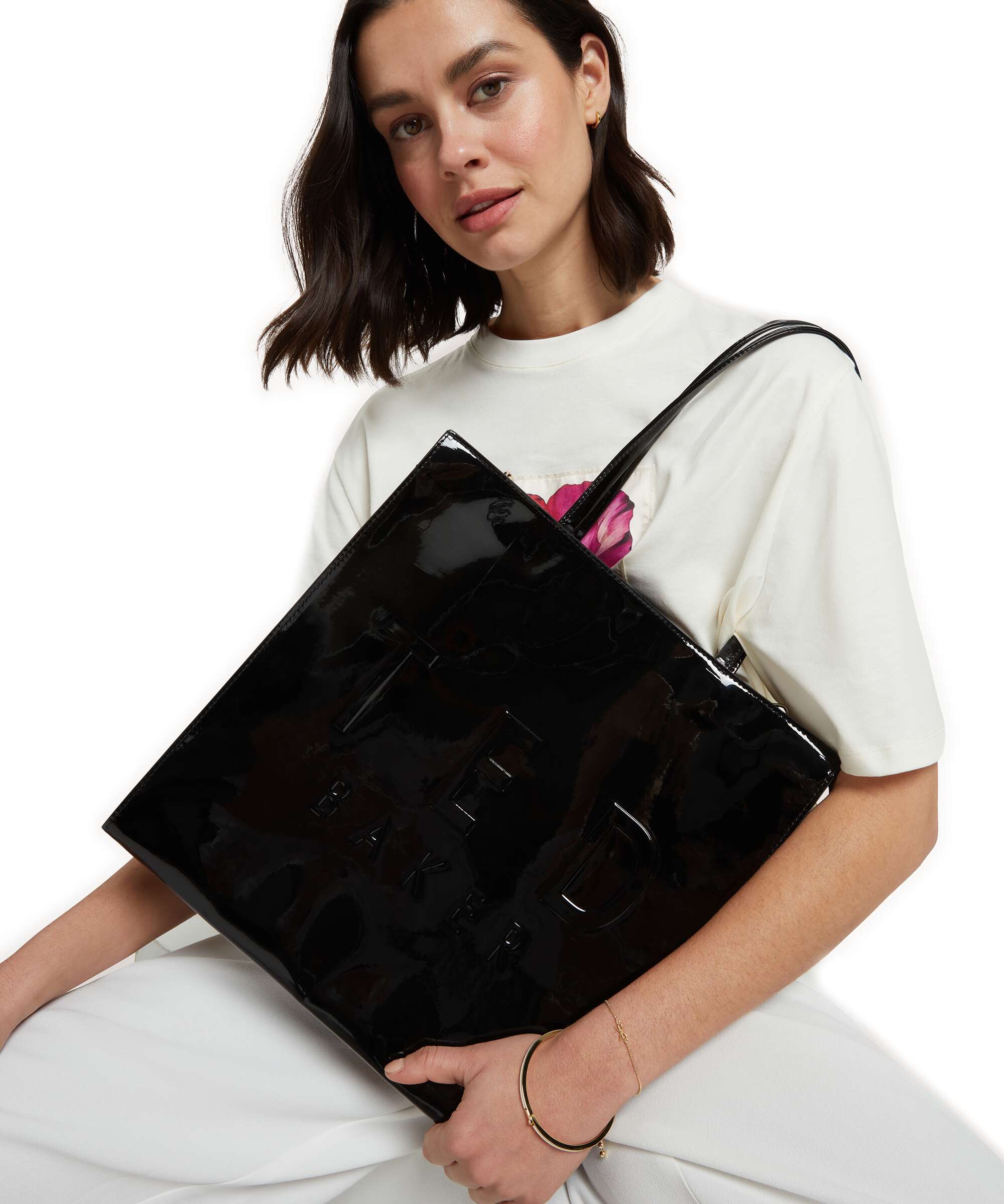 Ted Baker Iconny Tote bag polyurethane black - 283615-BLACK-TB