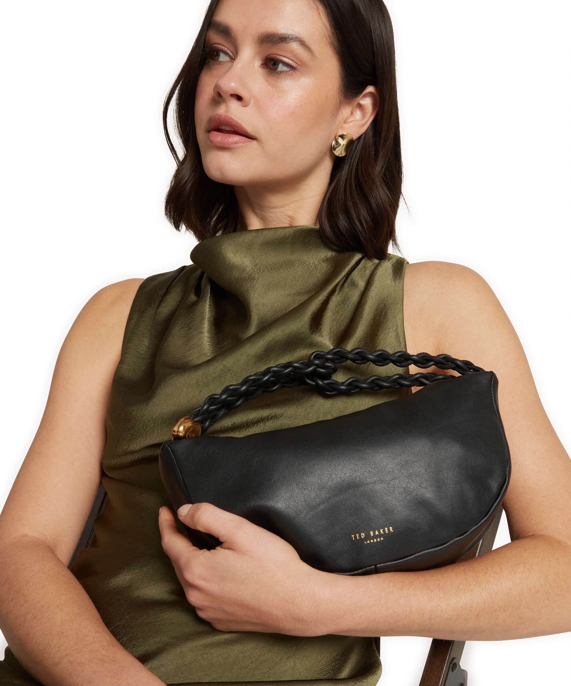Ted Baker Islah Handbag goatskin leather black - 282312-BLACK-TB
