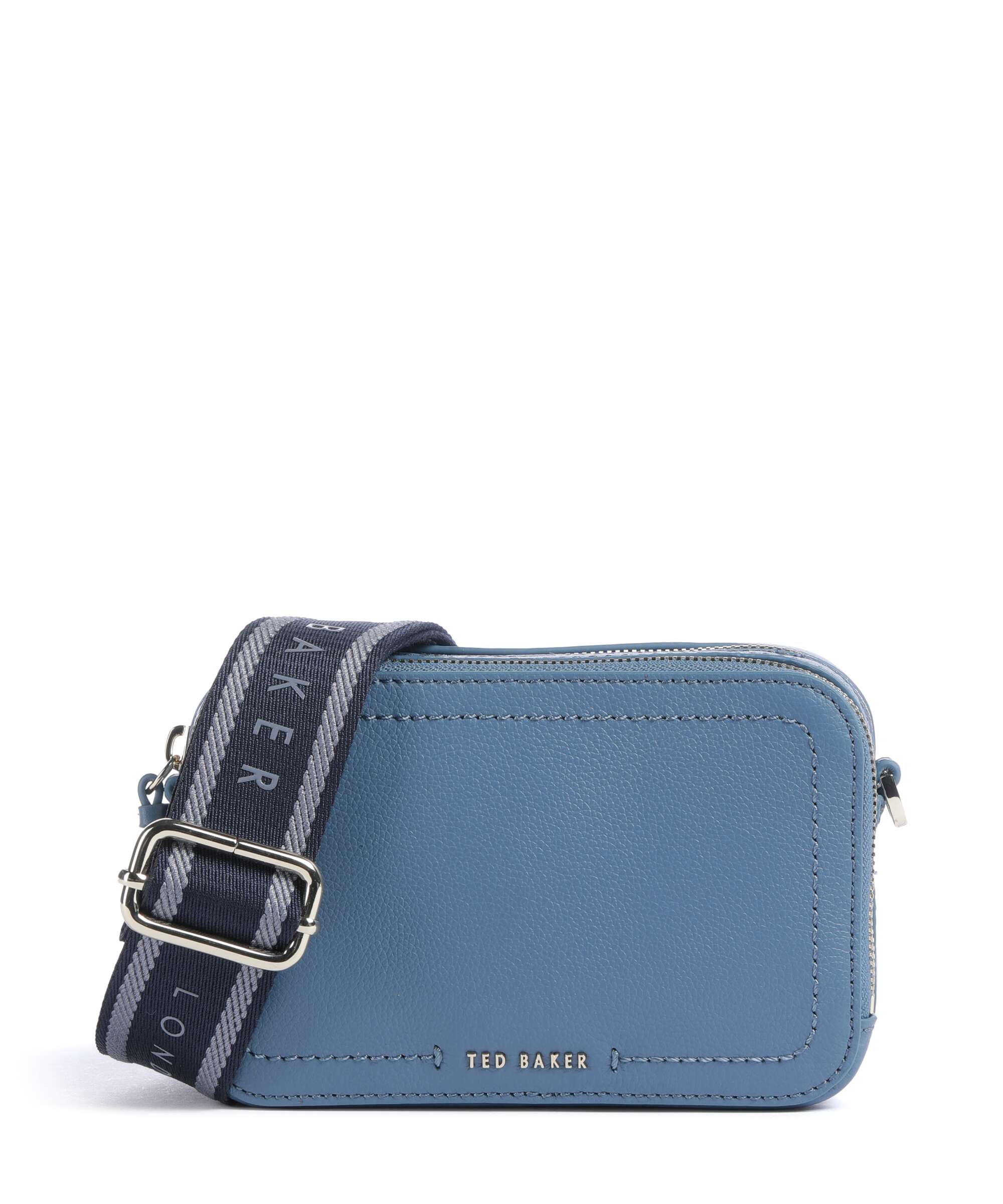Ted Baker Linzie Crossbody bag grained cow leather blue - 283916