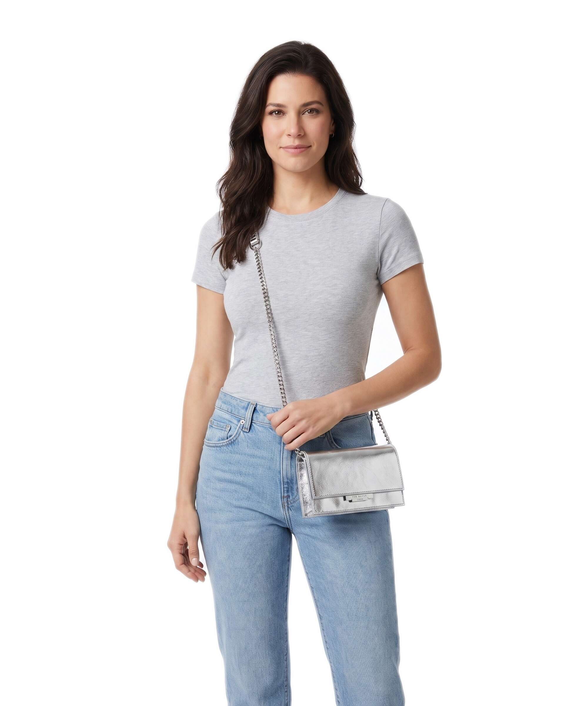 Ted Baker Mahiria Crossbody bag silvercol