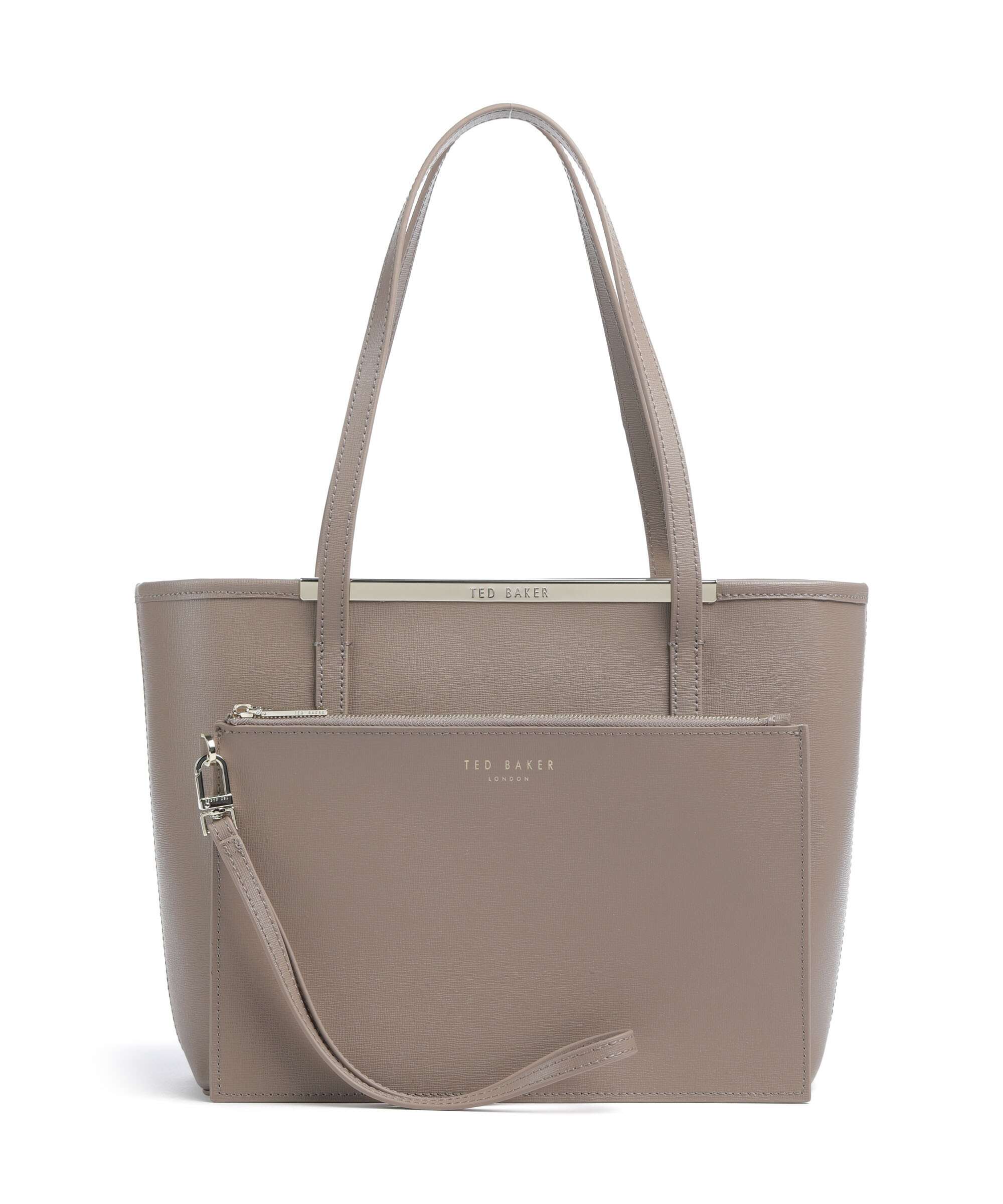 Ted Baker Hayleyz Tote bag saffiano cow leather taupe - 285702