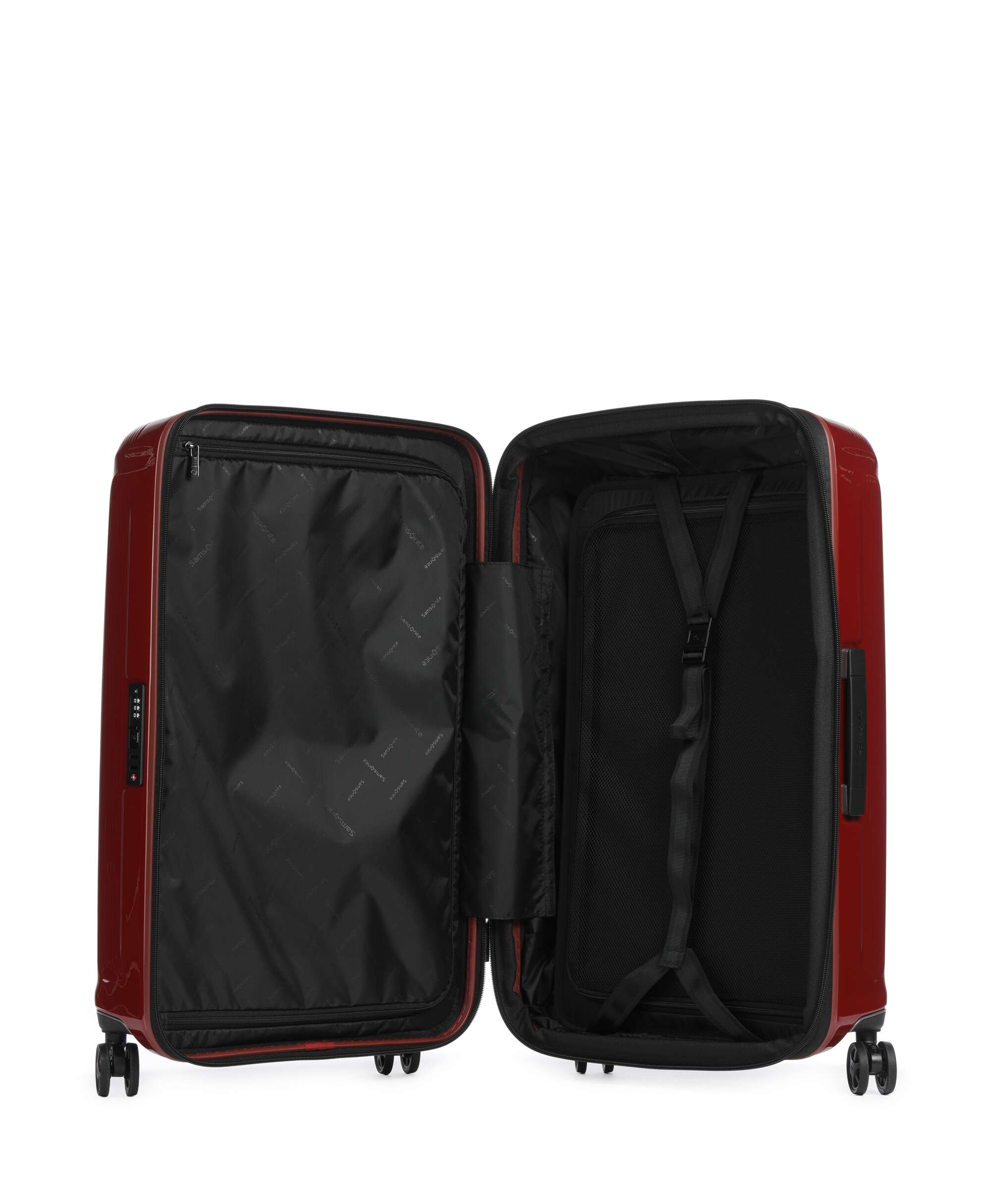 Samsonite Nuon Spinner (4 wheels) metallic red